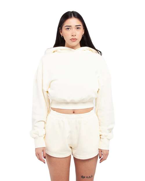 Women's Garment-Dyed Crop Hooded Sweatshirt - SHGWC 7