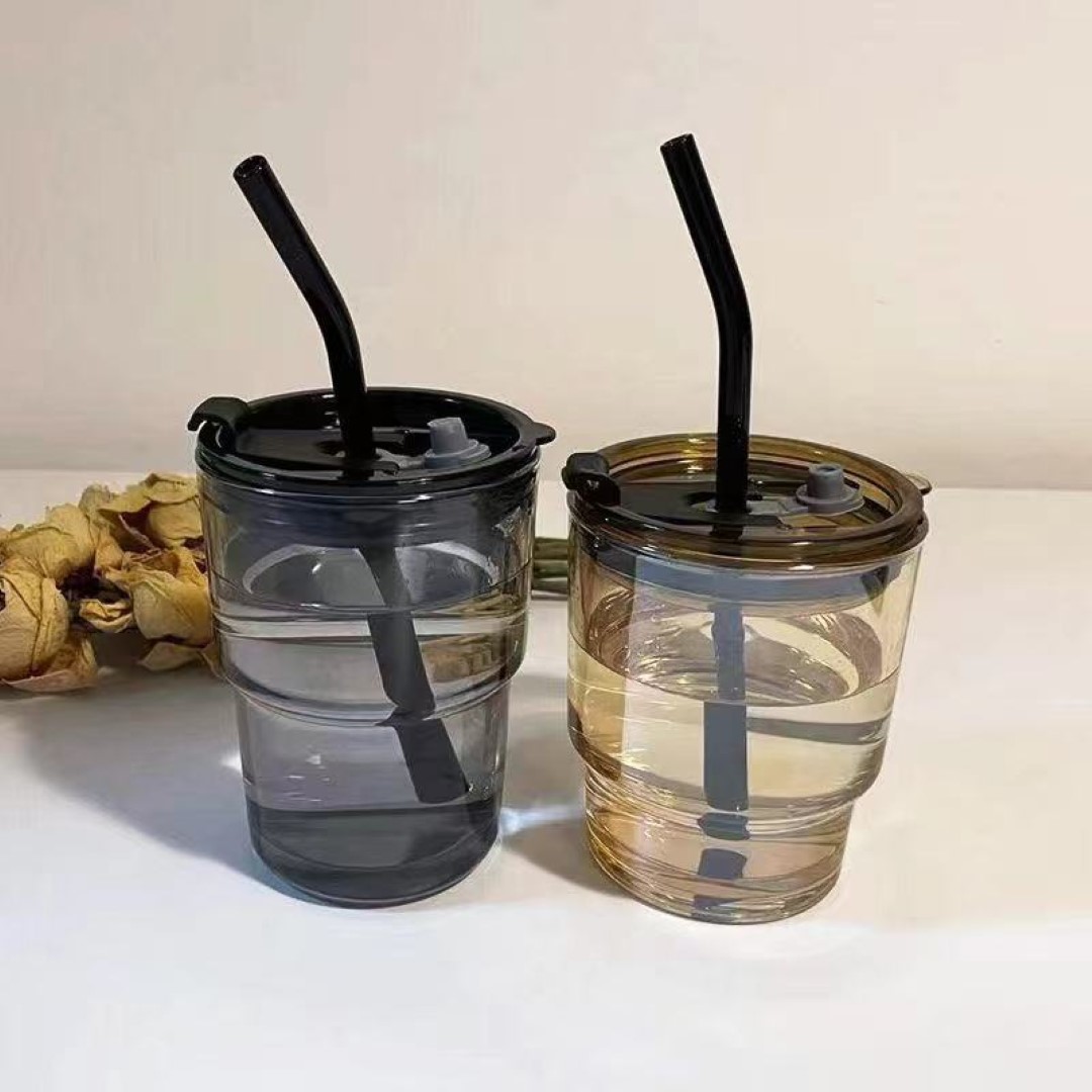 Straw Cup With Lid 2
