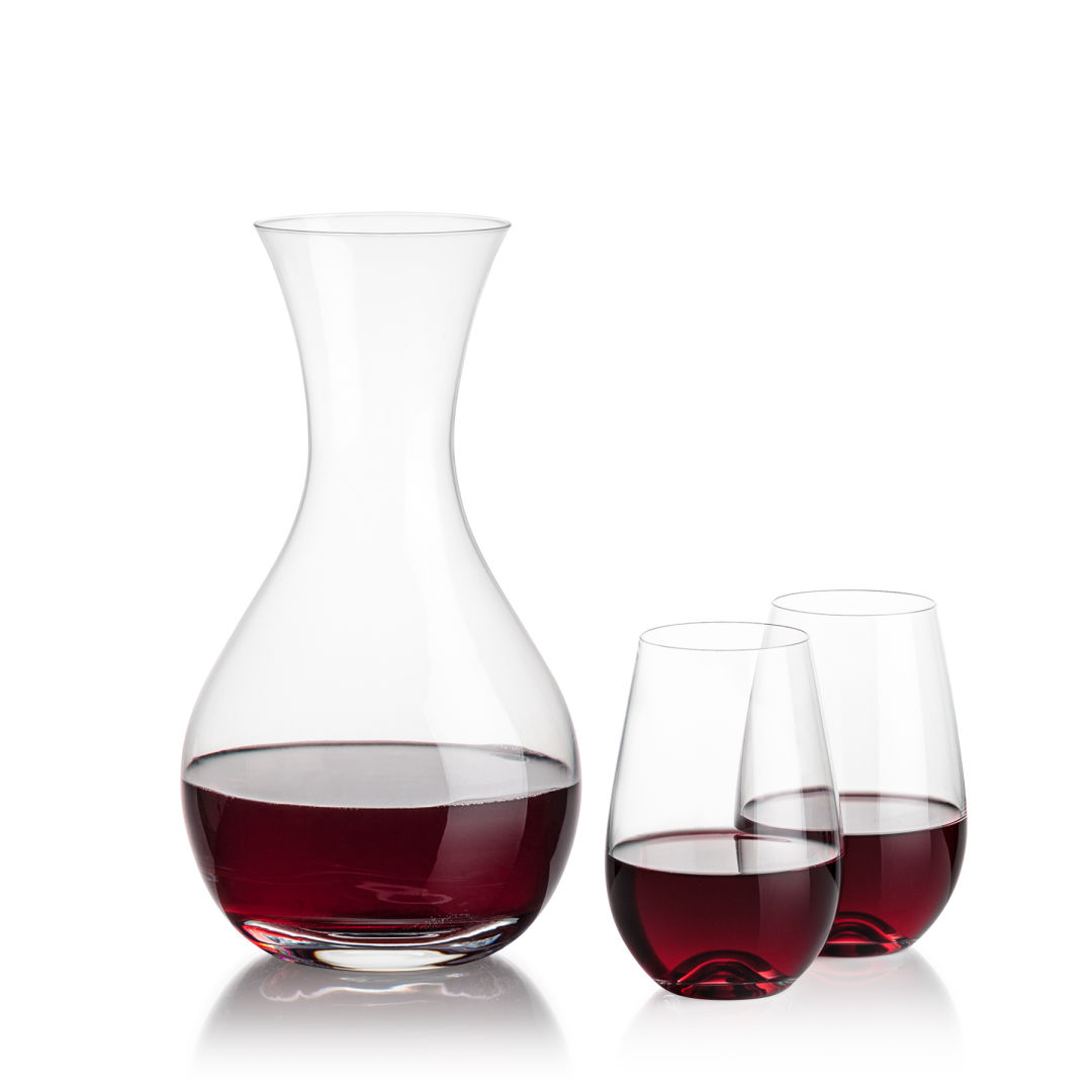 Adelita Carafe & Boston Stemless Wine 11