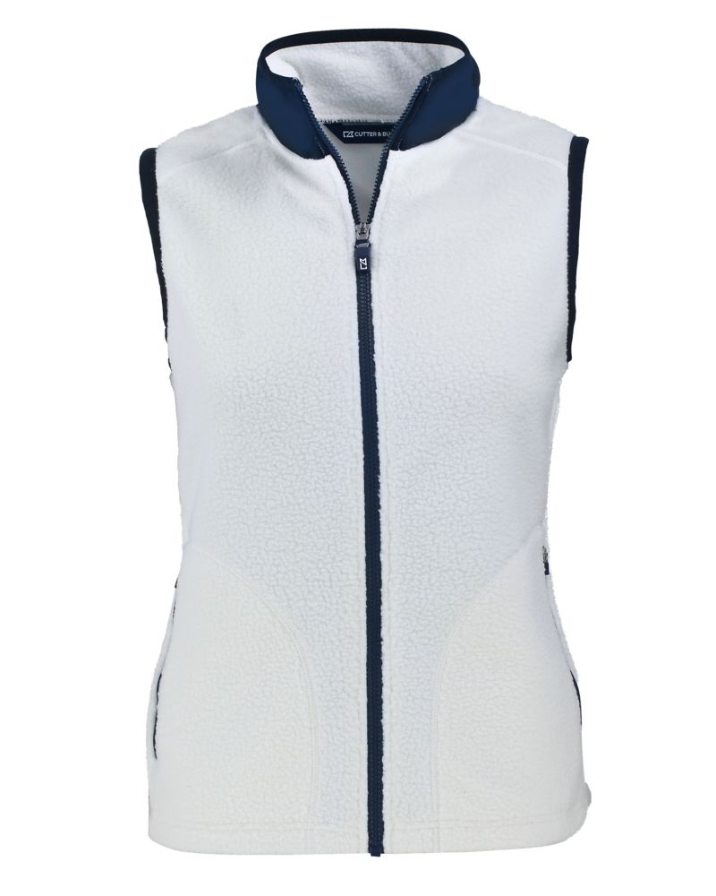 Cutter & Buck Cascade Epic Comfort Recycled Sherpa Fleece Womens Full Zip Vest 84