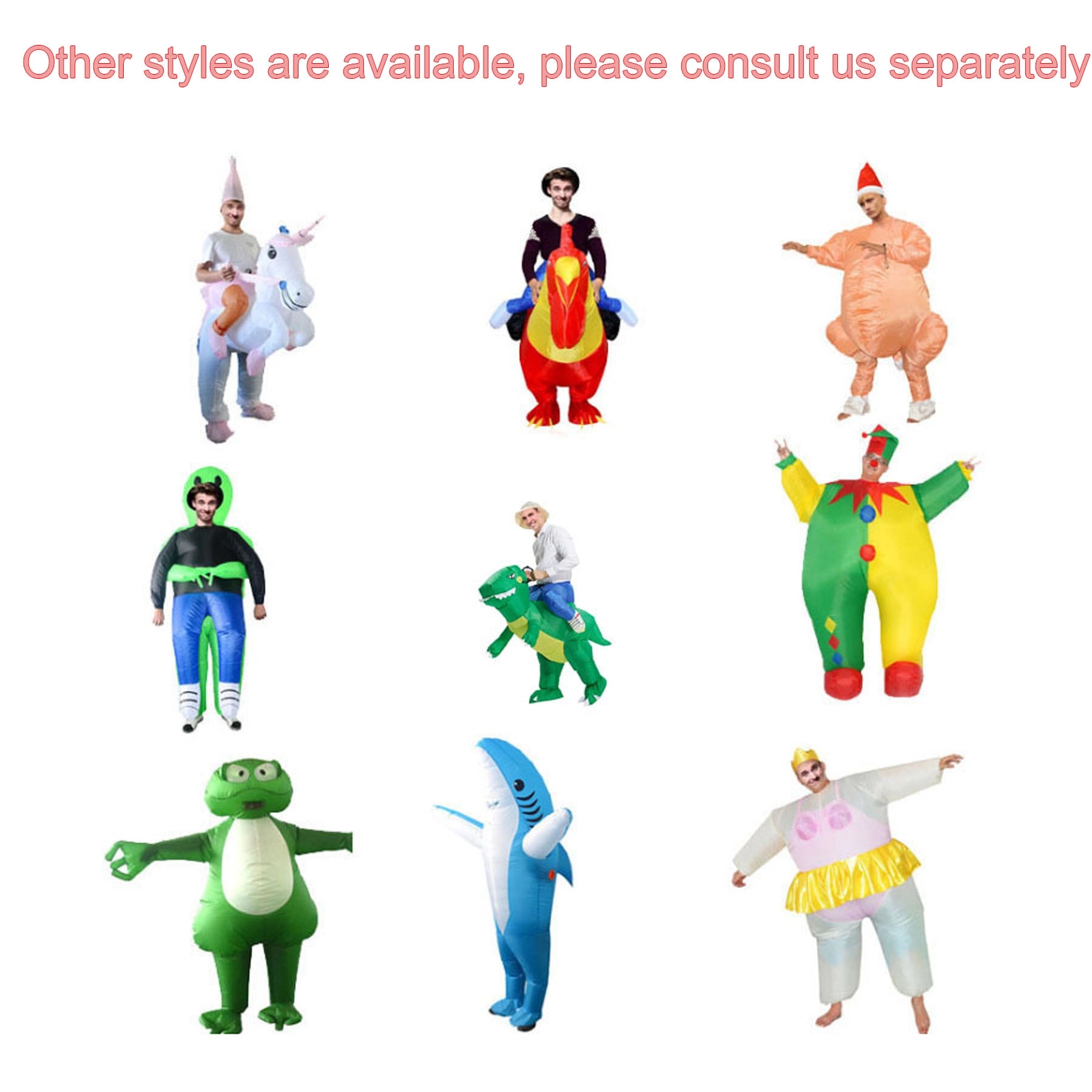 Halloween Horro Inflatable Skull Suit Costume 3