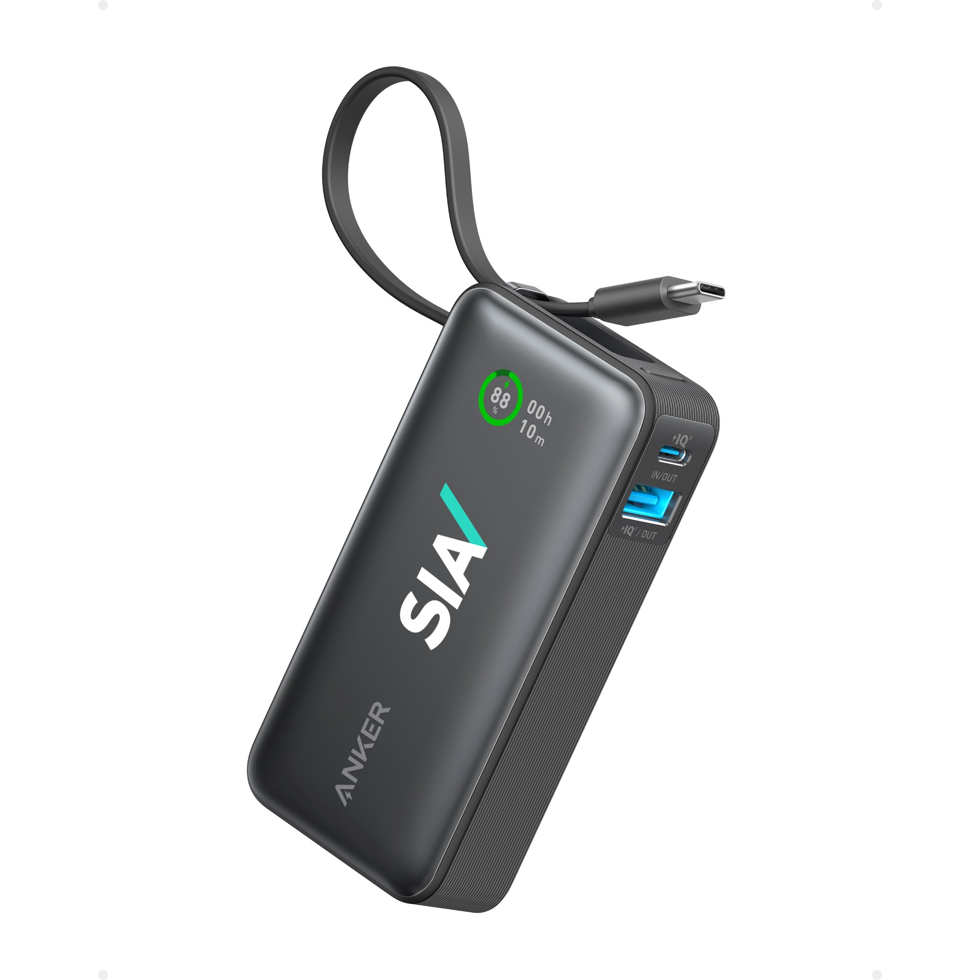 Anker® Nano Power Bank(30W,Built-In USB-C Cable) 1