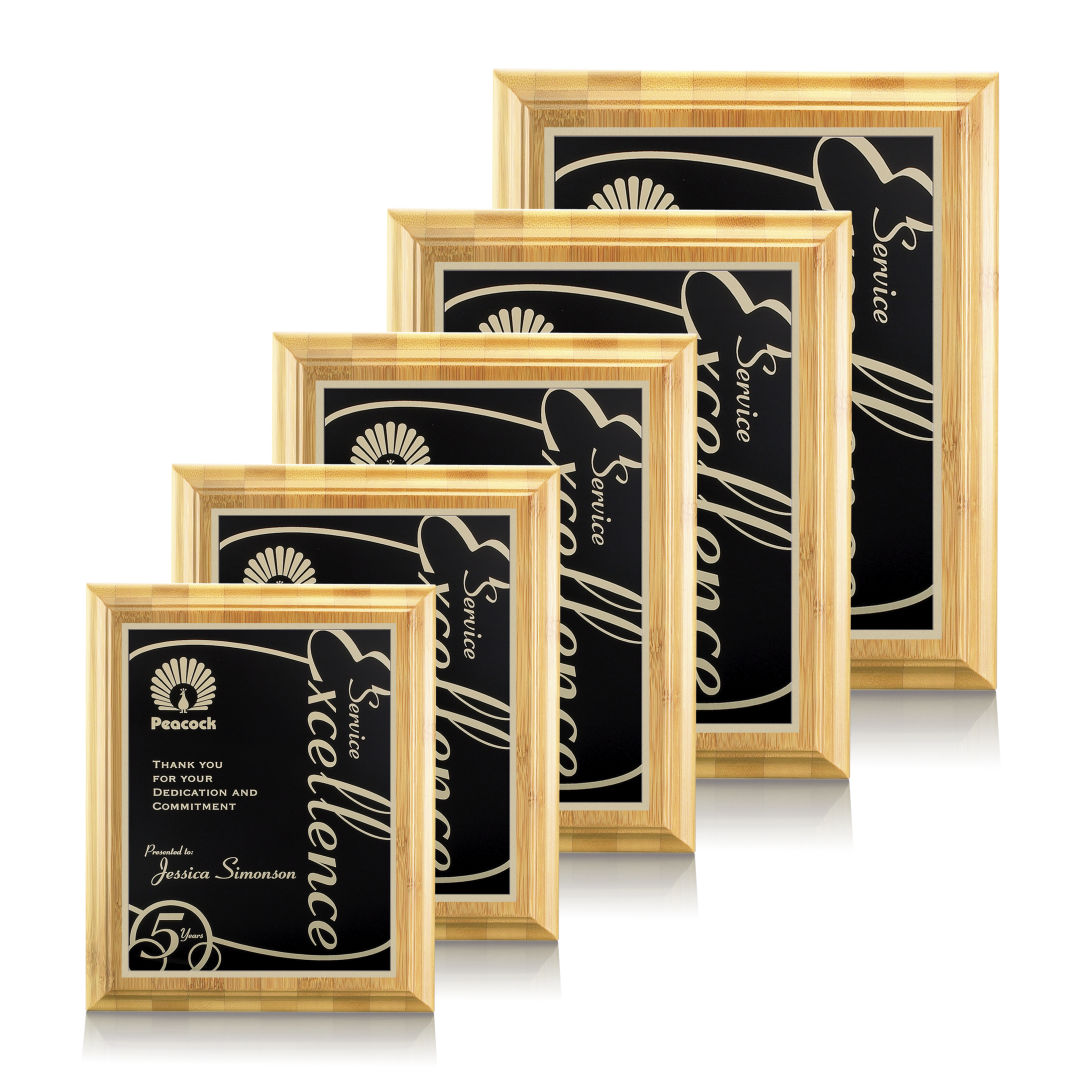 Bamboo/Marietta Plaque - Black
