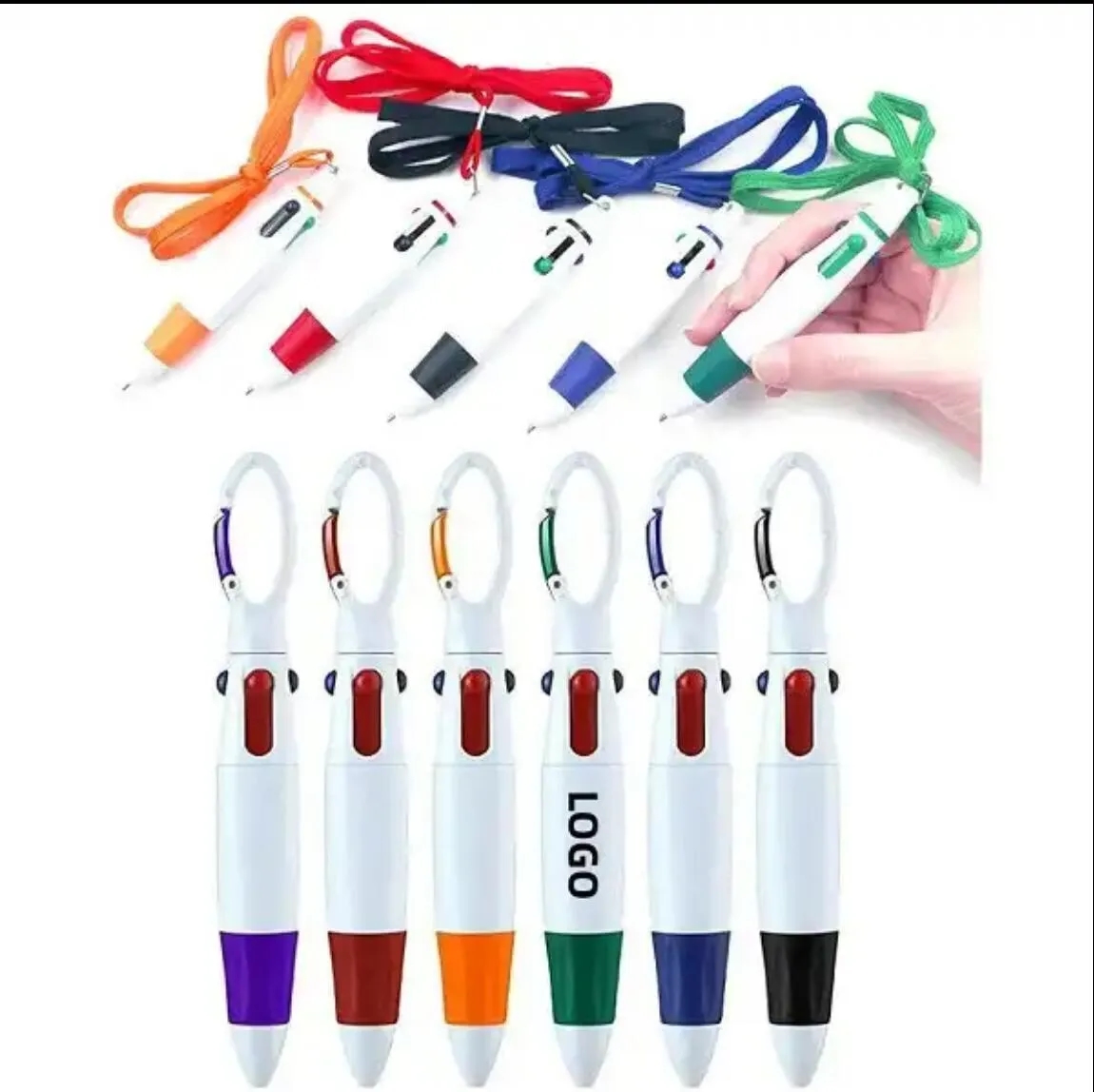 Plastic Gift Pen with Lanyard 2
