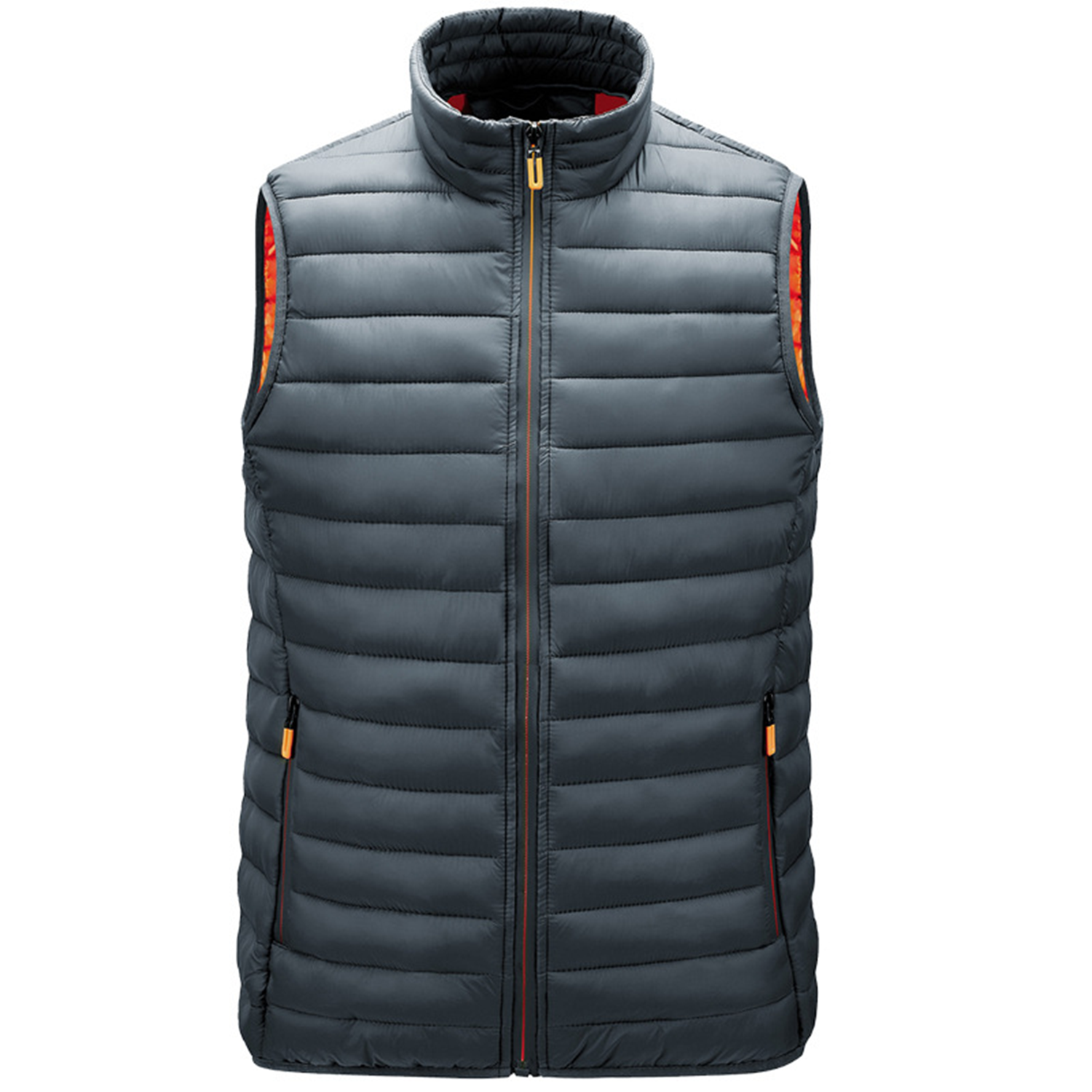Men's Stand-up Collar Puffer Vest 5