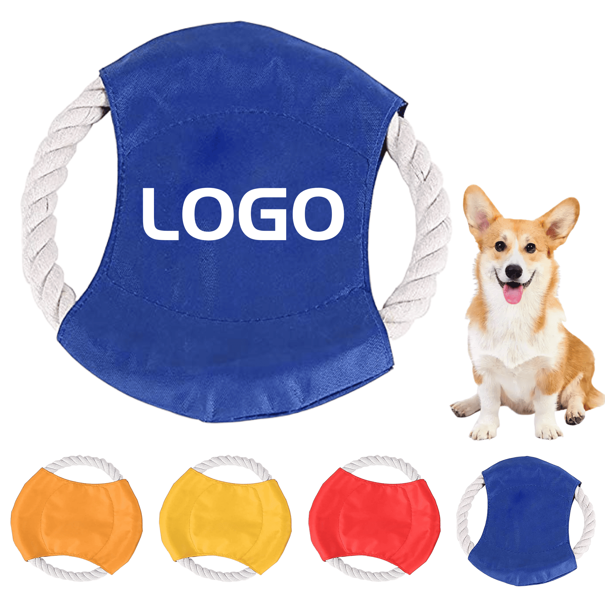 Bite-Resistant Interactive Training Pet Cotton Rope Disc 2