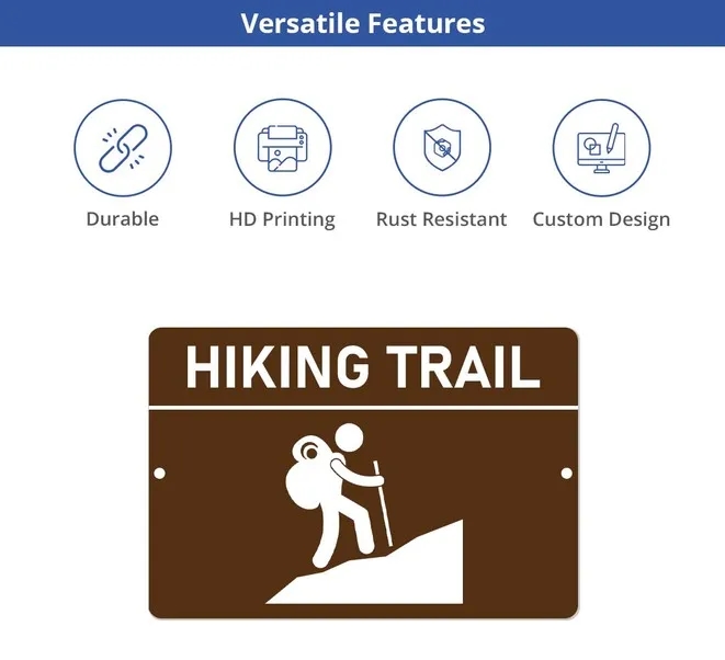 Custom Trail Markers Signs (1ft x 1ft/Sqft) 6