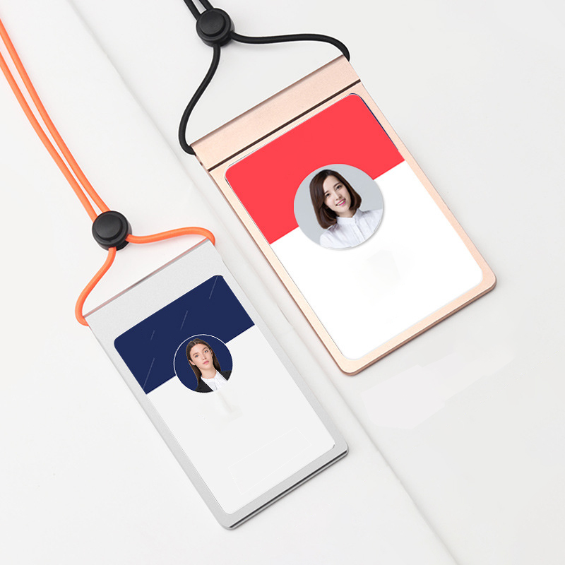 Metal ID Card Badge Holder with Lanyard 3