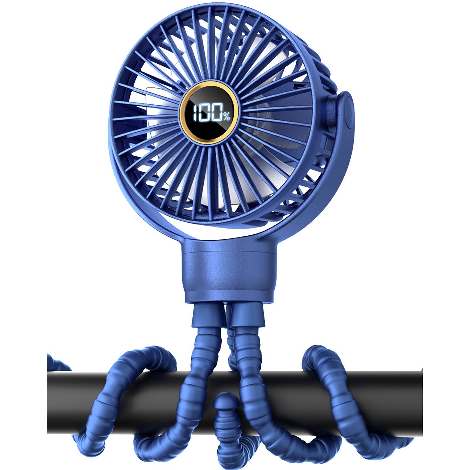 Octopus Mini Fan Rechargeable with Digital Display 6