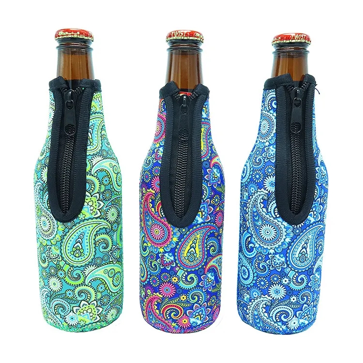 Beer Bottle Cooler Sleeve, custom koozie with logo imprint 1