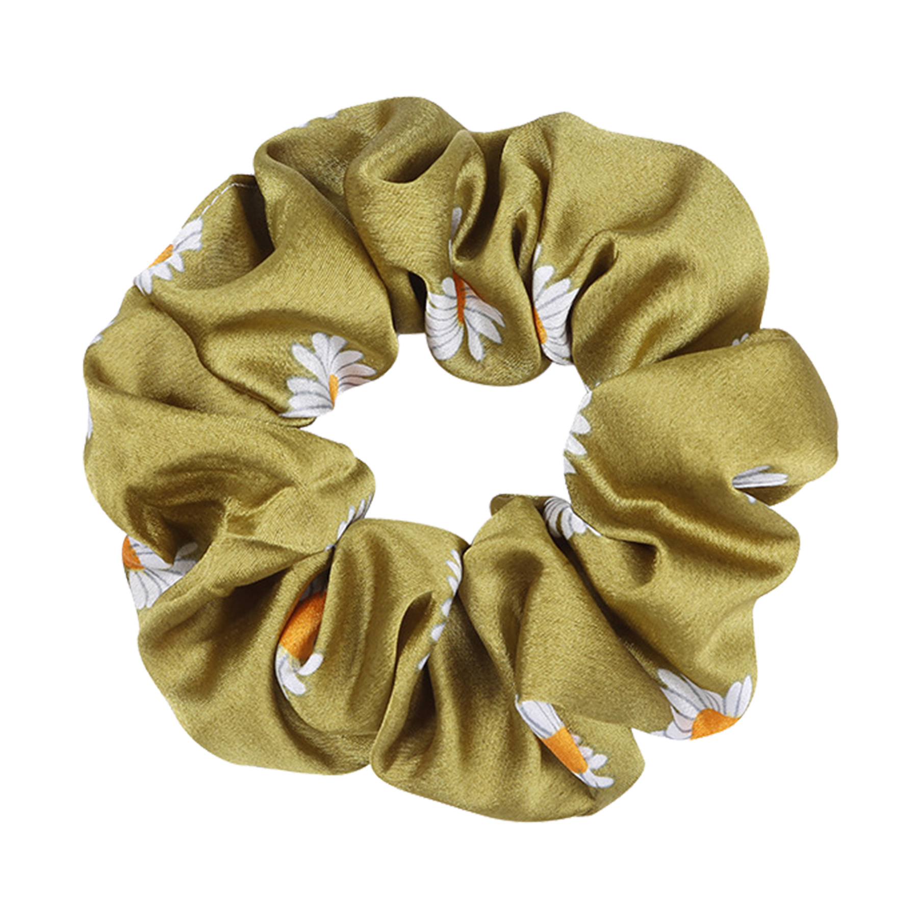 Full Color Printed Satin Silk Hair Scrunchies 20