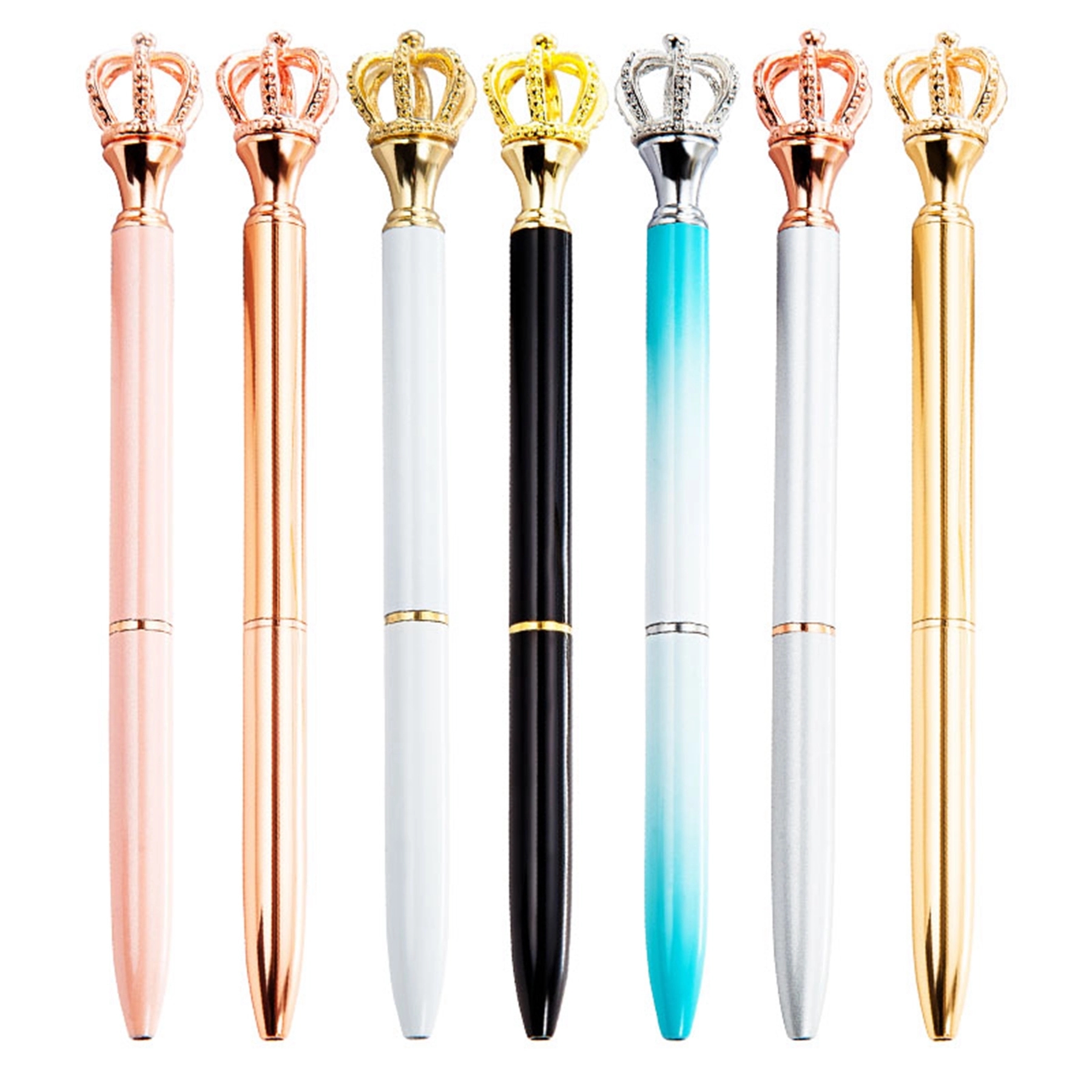Shiny Metal Royal Crown Ballpoint Pen 11