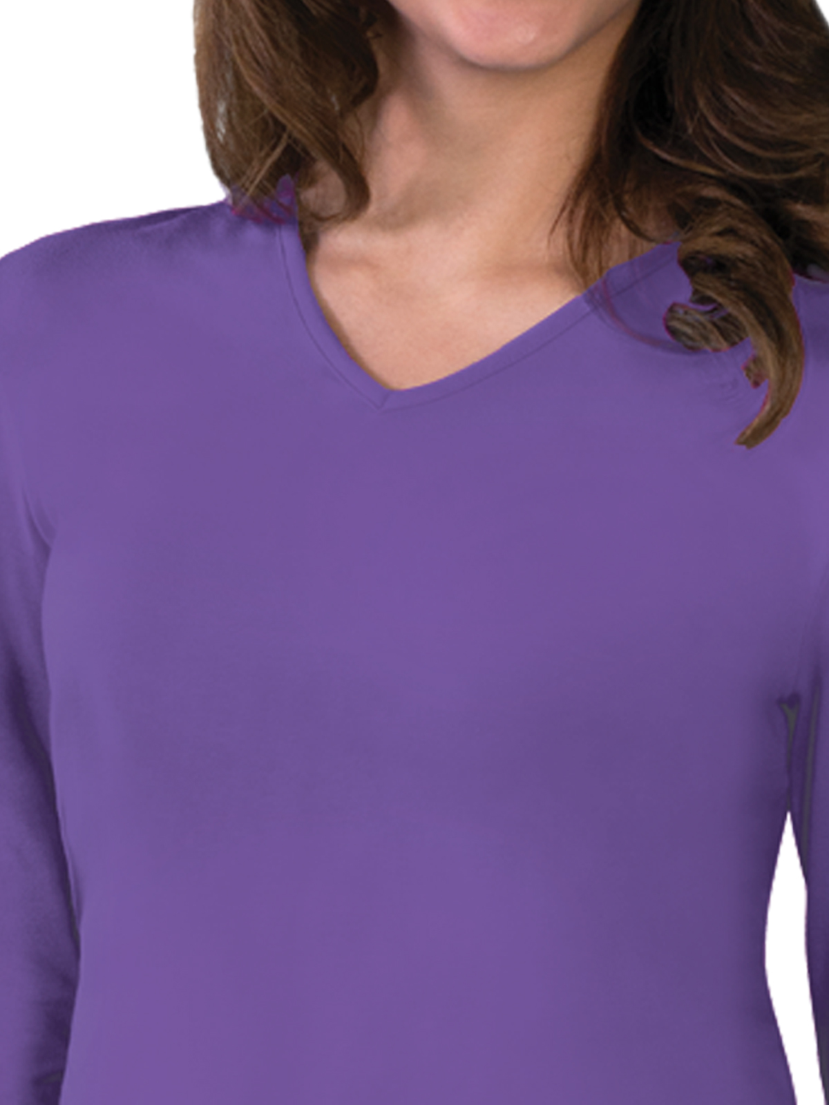Blue Generation - Women's Pocketless 3/4-Sleeve V-Neck Tee 8