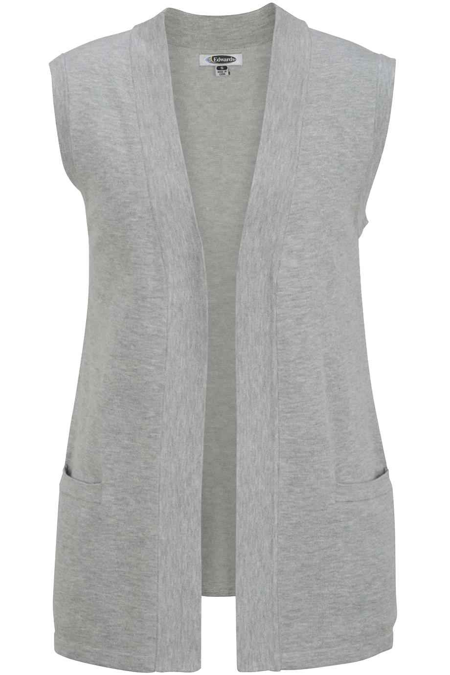 Ladies Open Cardigan Sweater Vest