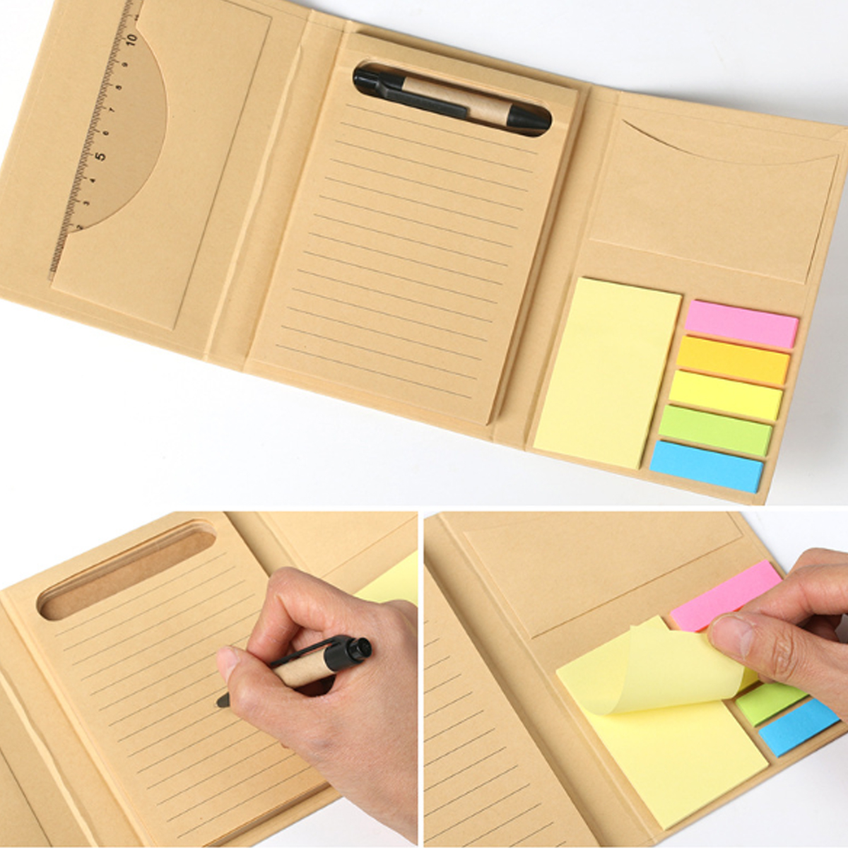 Desk Organizer with Notepad  Sticky Notes 7