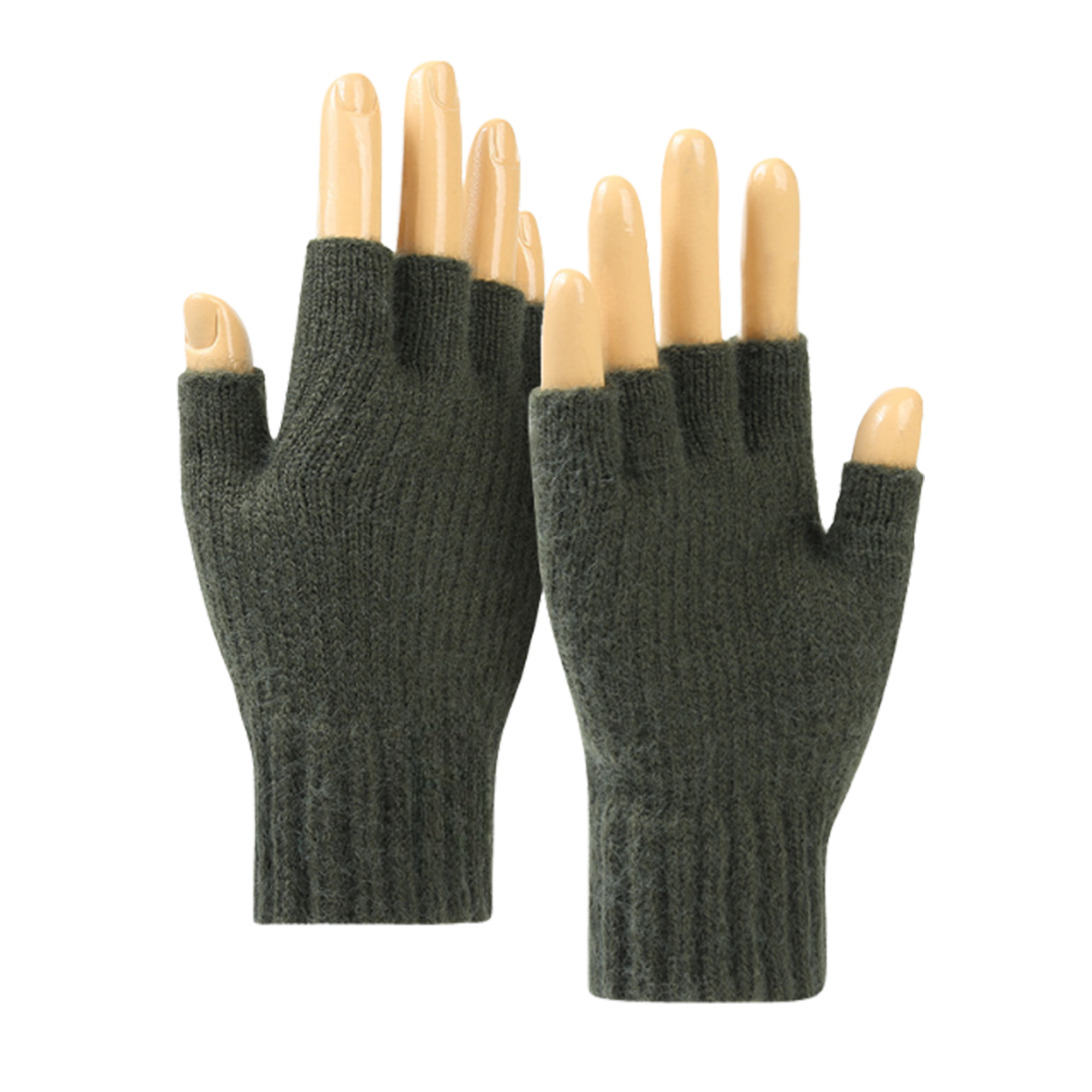 Flexible Winter Half Finger Knitted Gloves 3