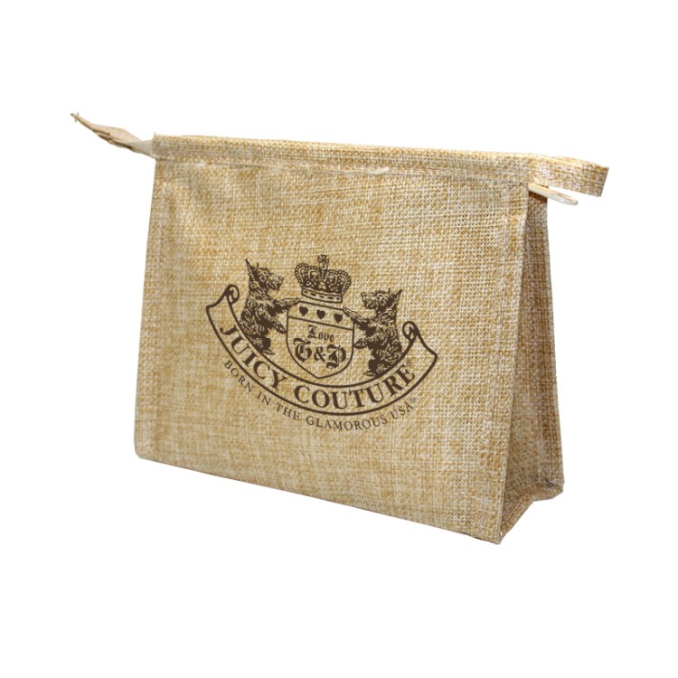 Natural Jute Amenity Bag, custom tote bag with logo imprint 2