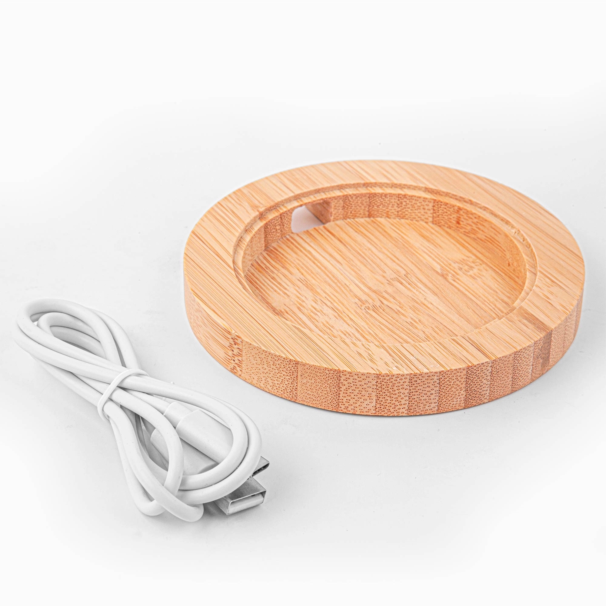 The Shreveport Wireless Charger and Bamboo Base 1