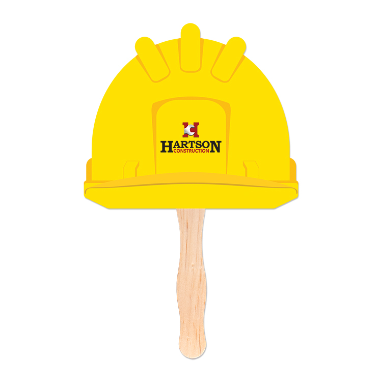 Hard Hat Shaped Hand Fan