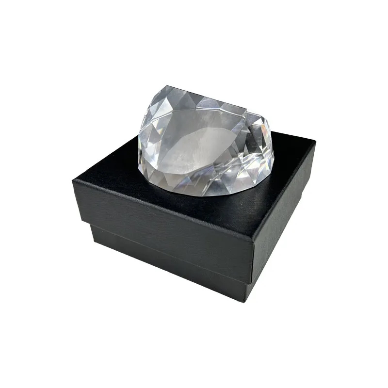 Custom Clear Crystal Paperweight 6