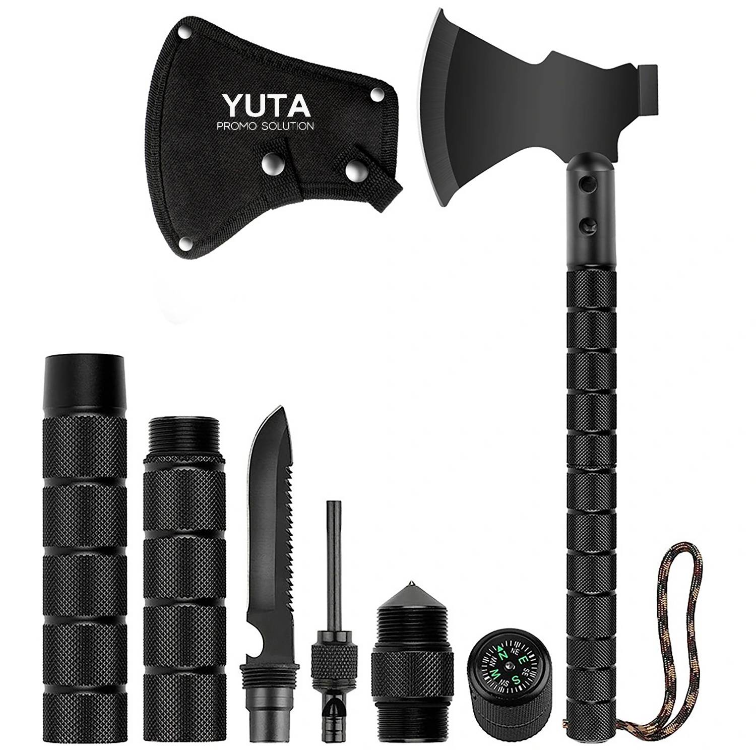 Convertible Multi-Functional Survival Camping Axe Kit 7