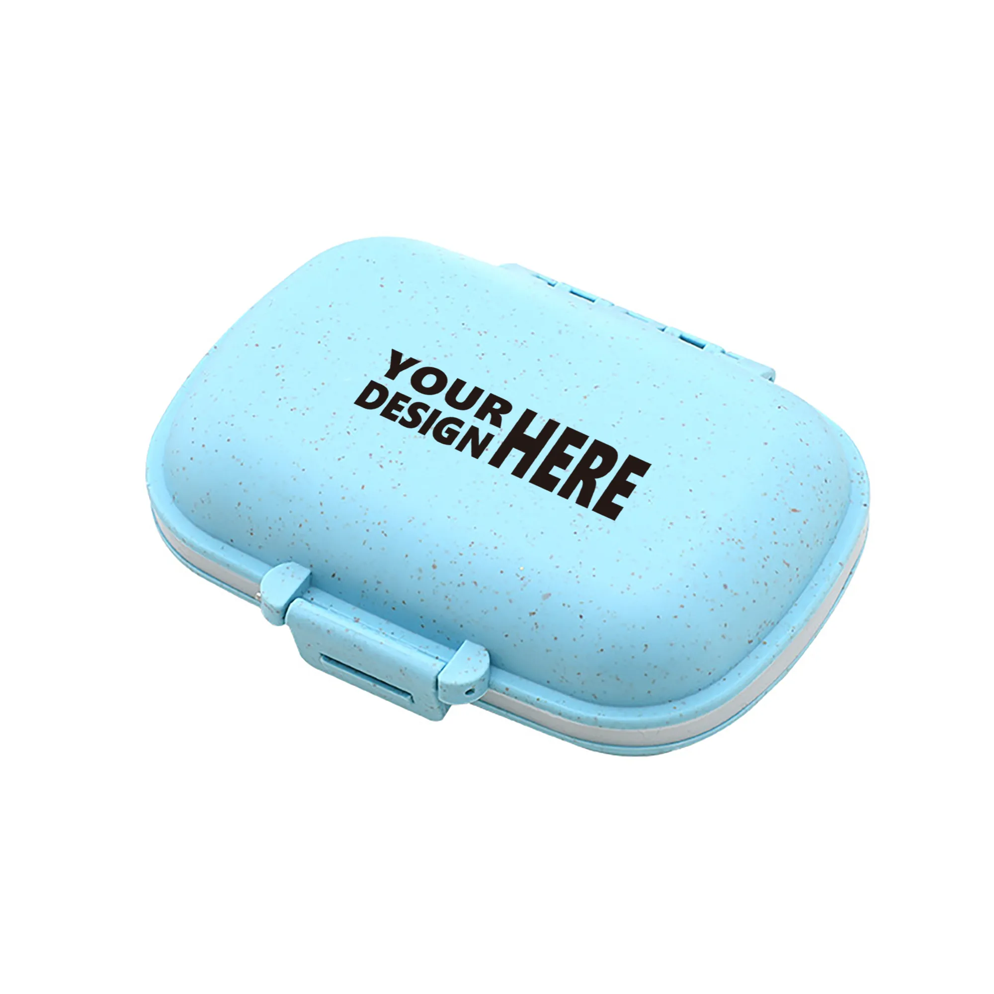 4.4"x3.4"x1.2" 8 Compartments Storage Pill Box 3