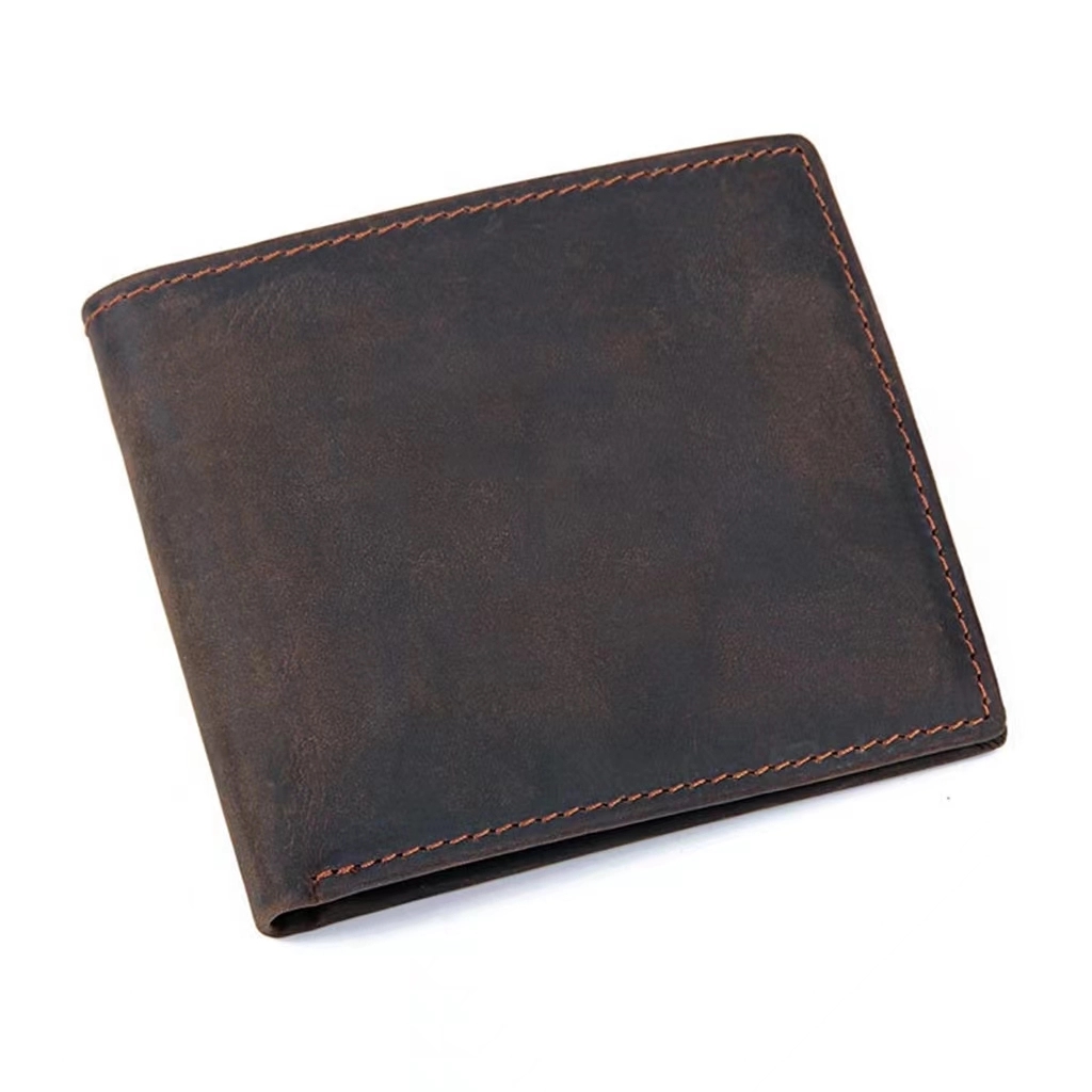Custom Vintage Genuine Leather Wallet For Men Women 4