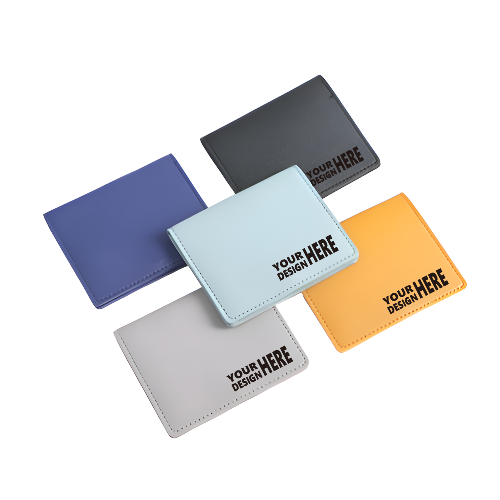 MOQ50 Custom Slim Minimalist Card Holder Wallet For Men 2