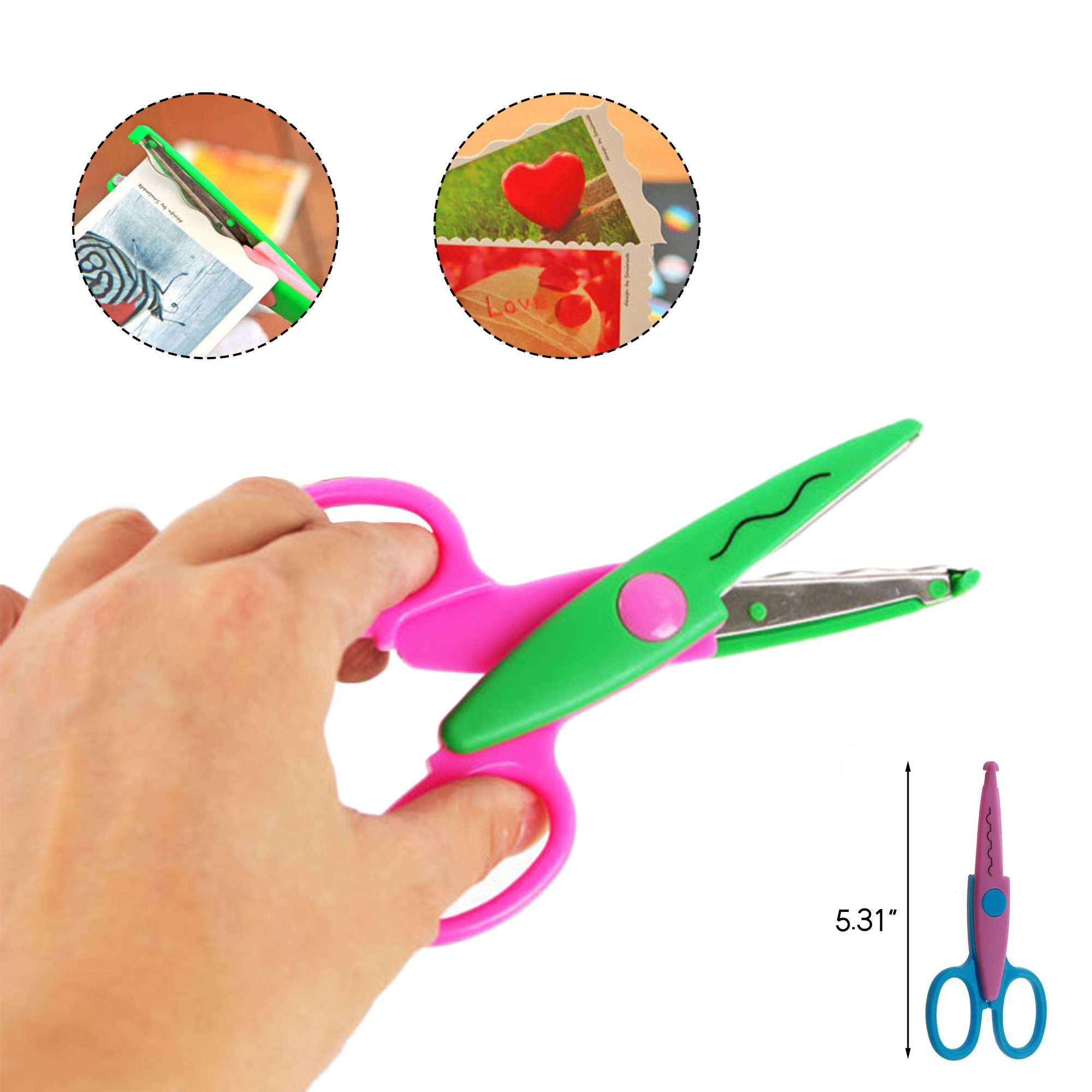 Decorative Pattern Edge Craft Scissors 2