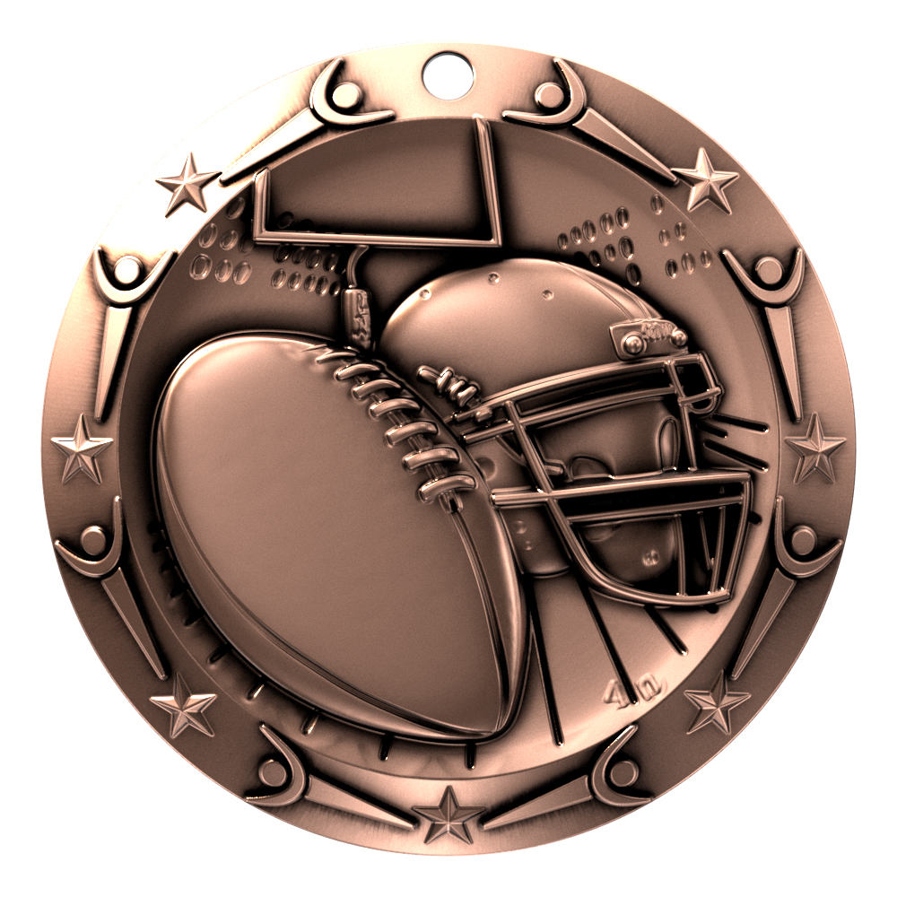 Football World Class Medallion (3") 9