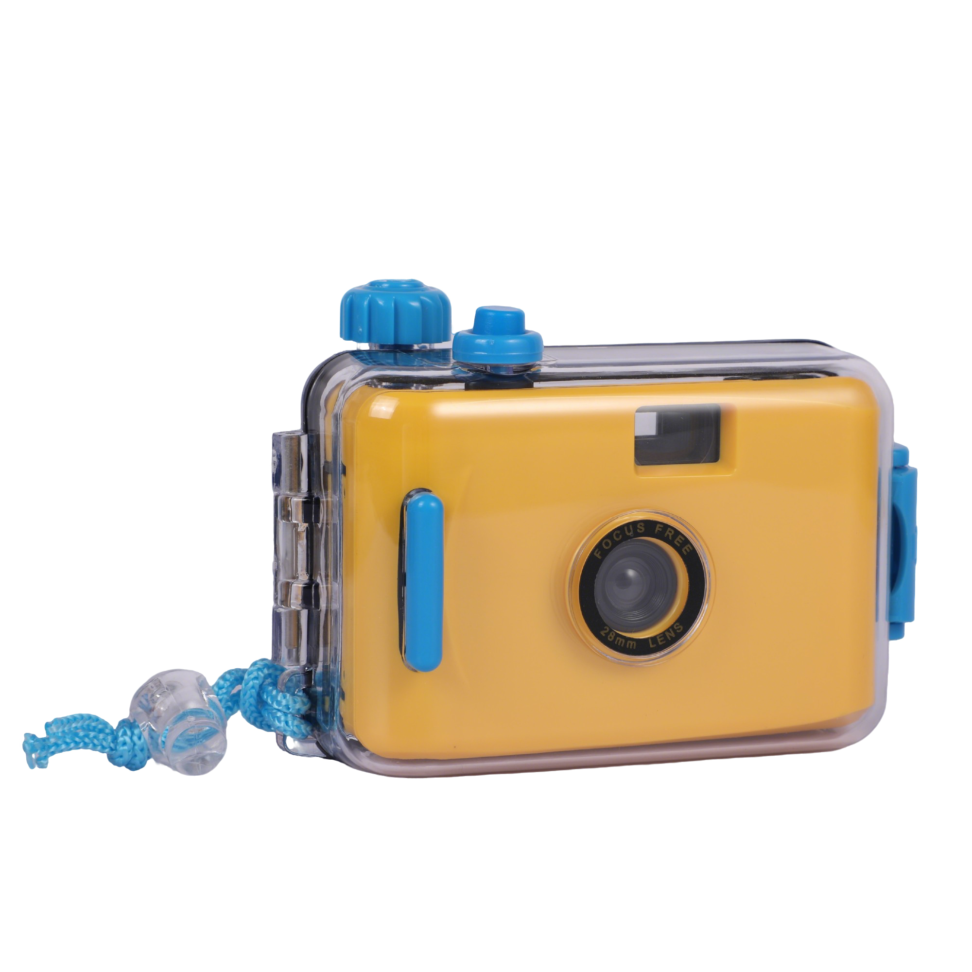 Waterproof Mechanical 35mm Film Camera F8 28 Millimeter Lens 3.7" Length X 2.3" Width X 1.1 3