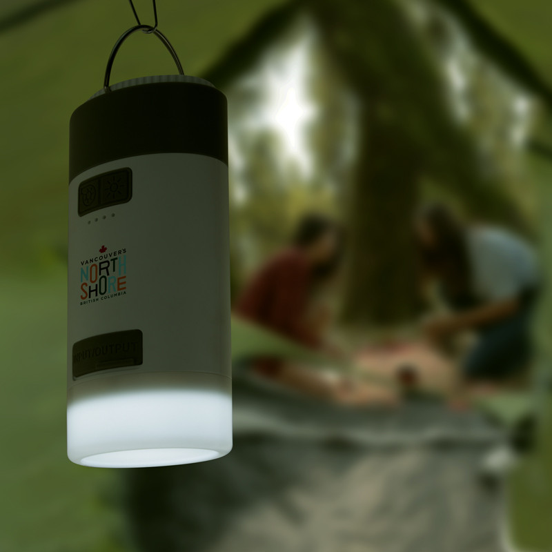 3-in-1 Air Pump Solar Charger with Camping Lamp 4