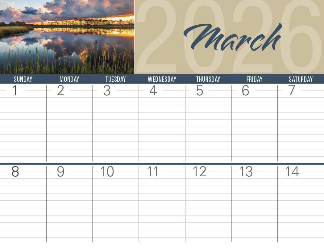Triumph® Calendars Scenes of America Big Block Memo Calendar 7