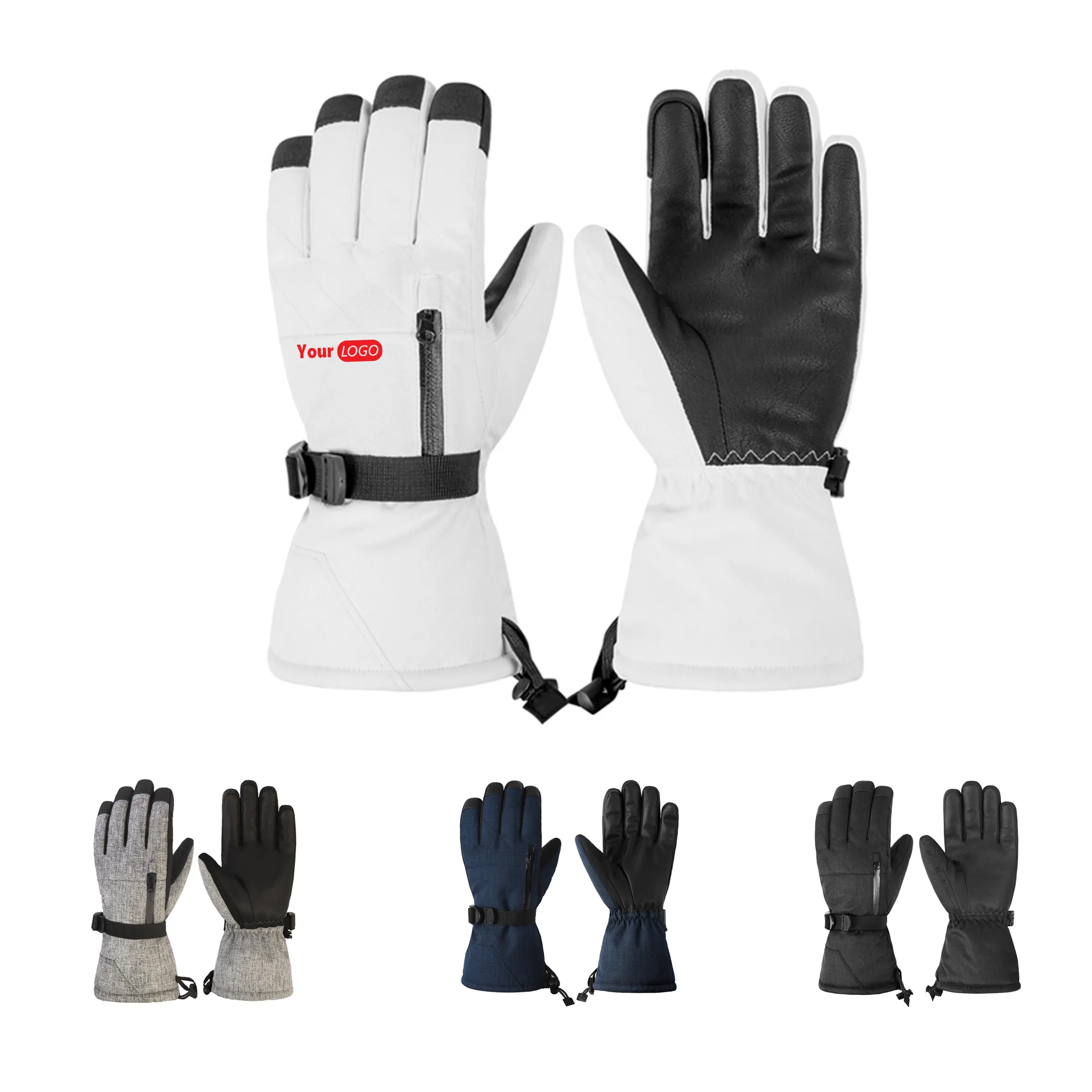 Winter Warm Waterproof Touchscreen Ski Gloves