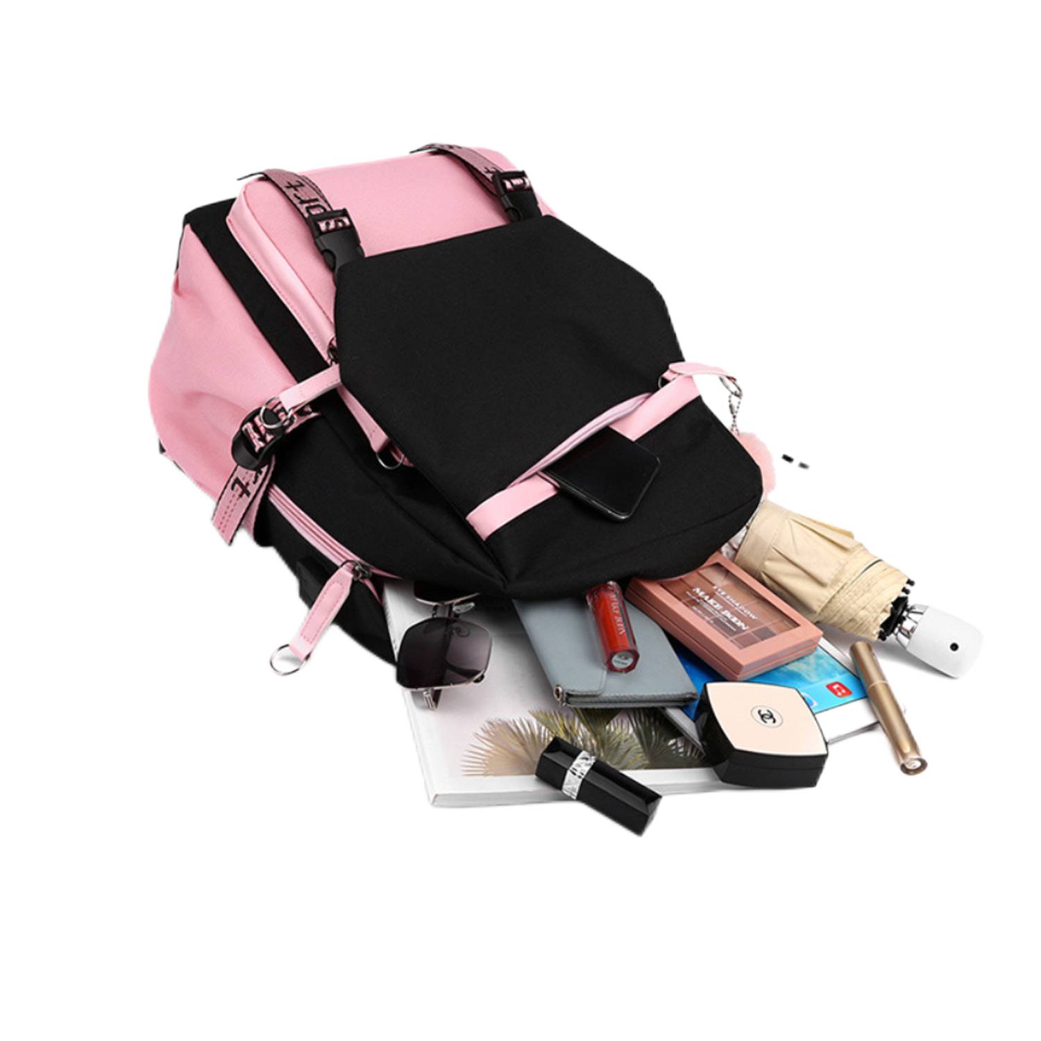 Nylon Backpack Student's Schoolbag 3