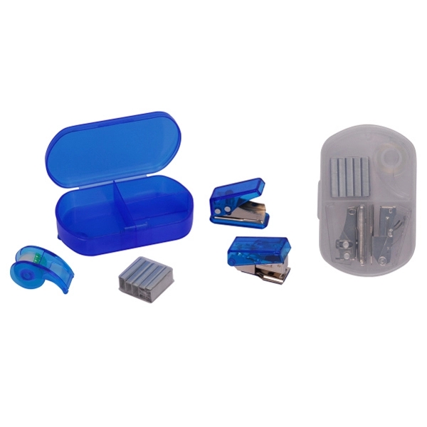 Hole Punch, Stapler & Tape Office Set 2