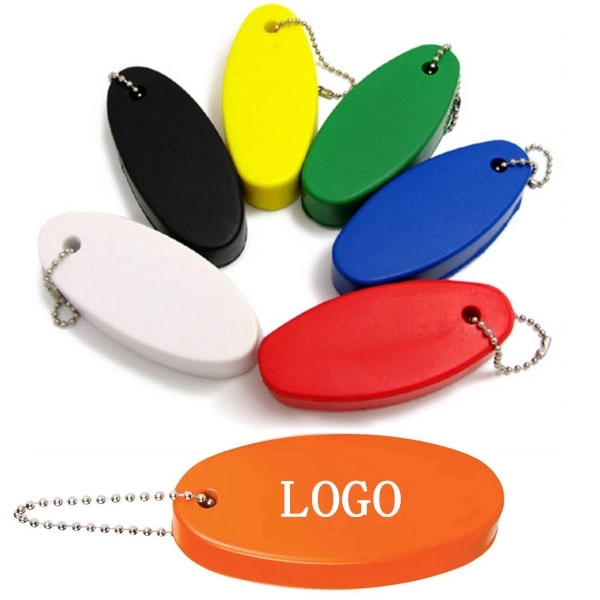Floating Oval Keychain 3