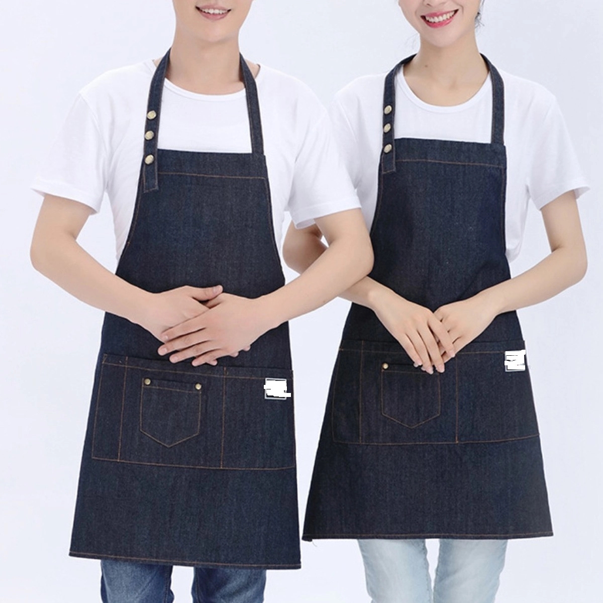 Denim Apron With Tool Pockets 4