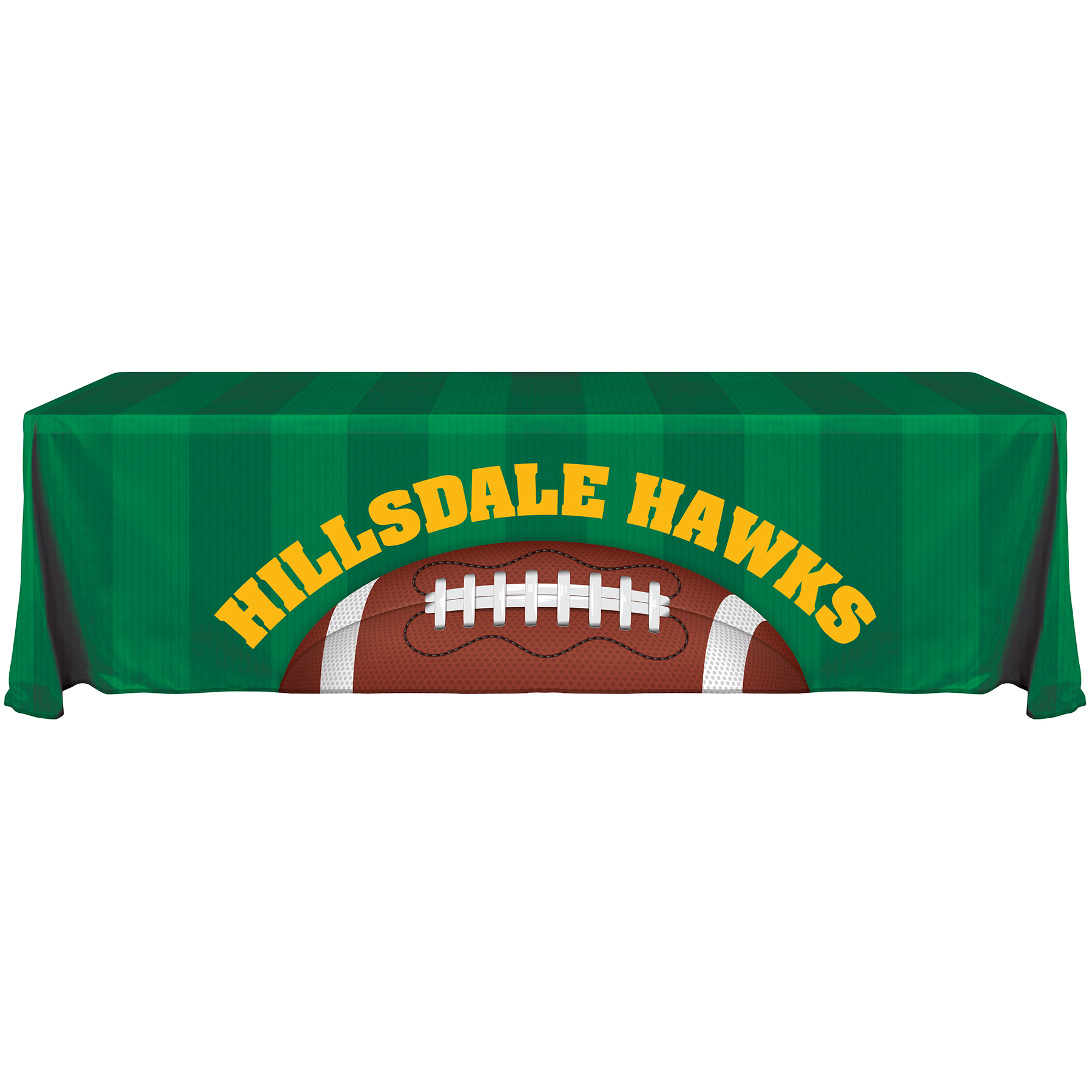 8' Knit Polyester Custom Throw Style Table Cover 4