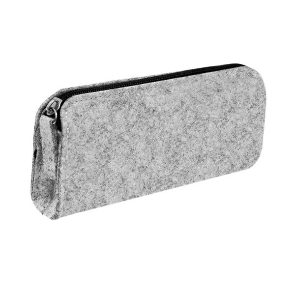 Flat Style Felt Pencil Pouch Bag With Zipper 3