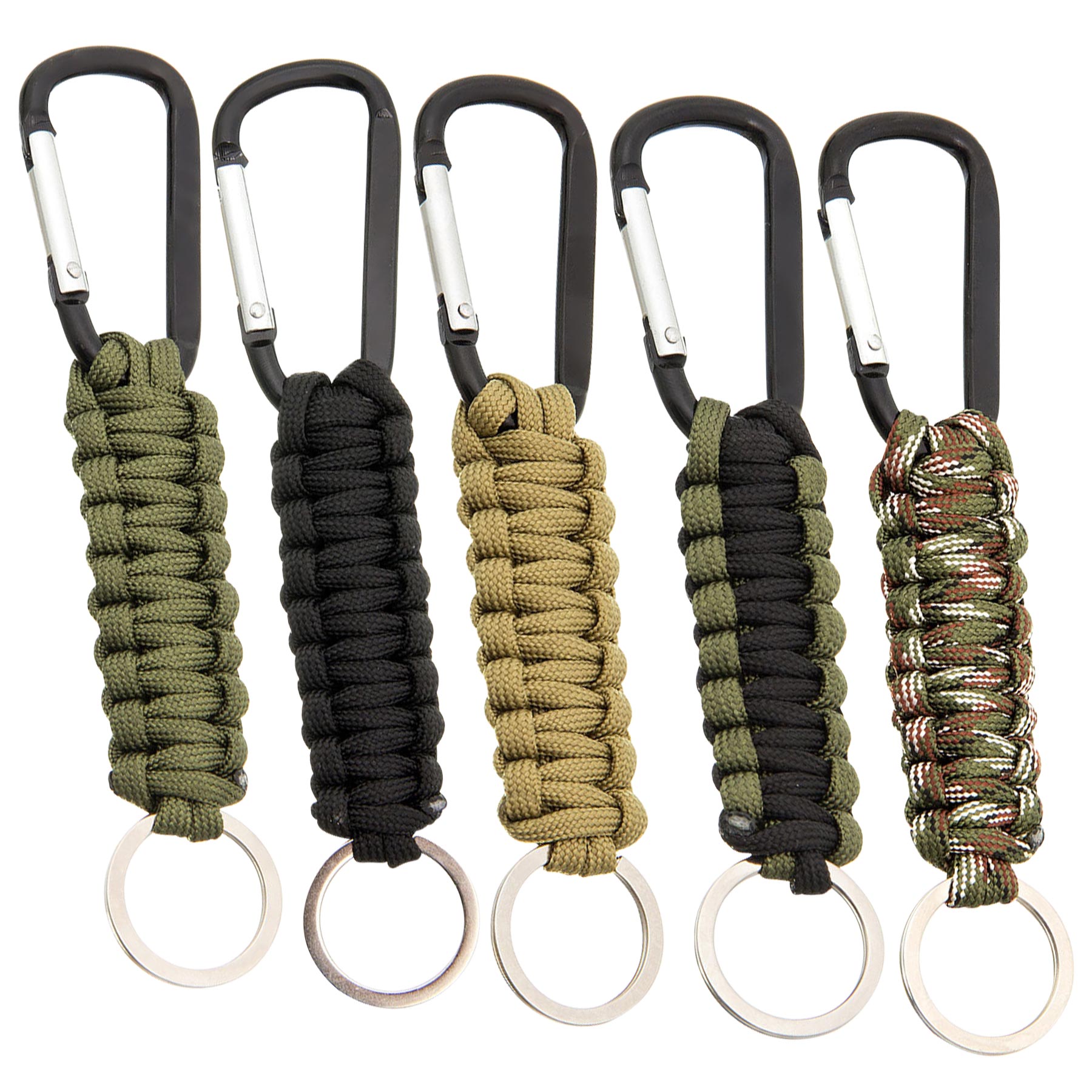 Paracord Braided Keychain With Carabiner 1