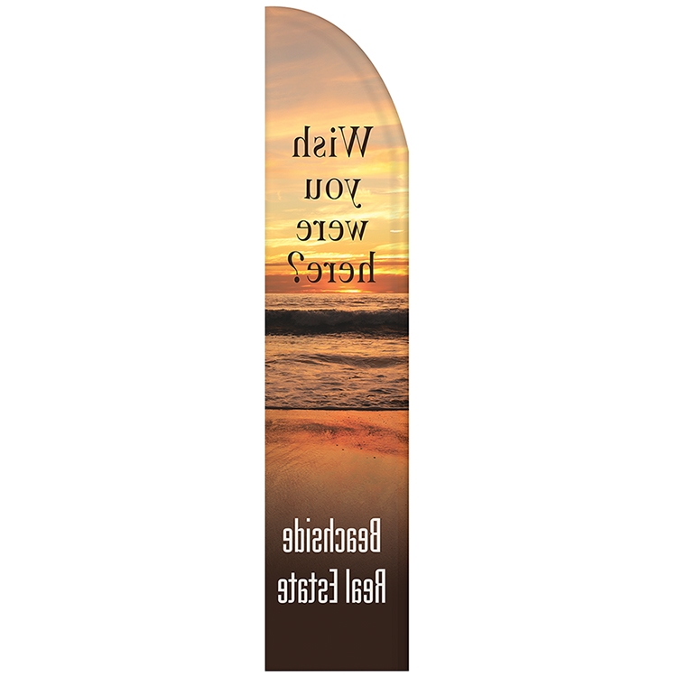 3' x 15' Custom Single Reverse Half Drop Flag 7