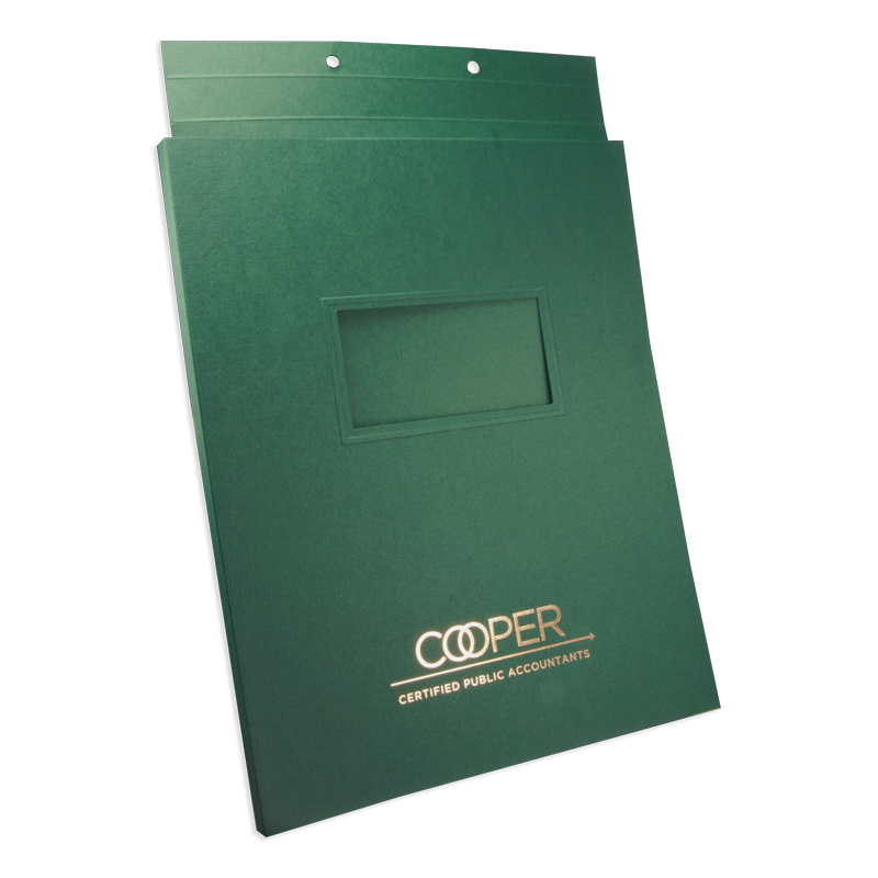 Capacity Tax Cover with Fold Down Tab printed with 1 PMS Color 1