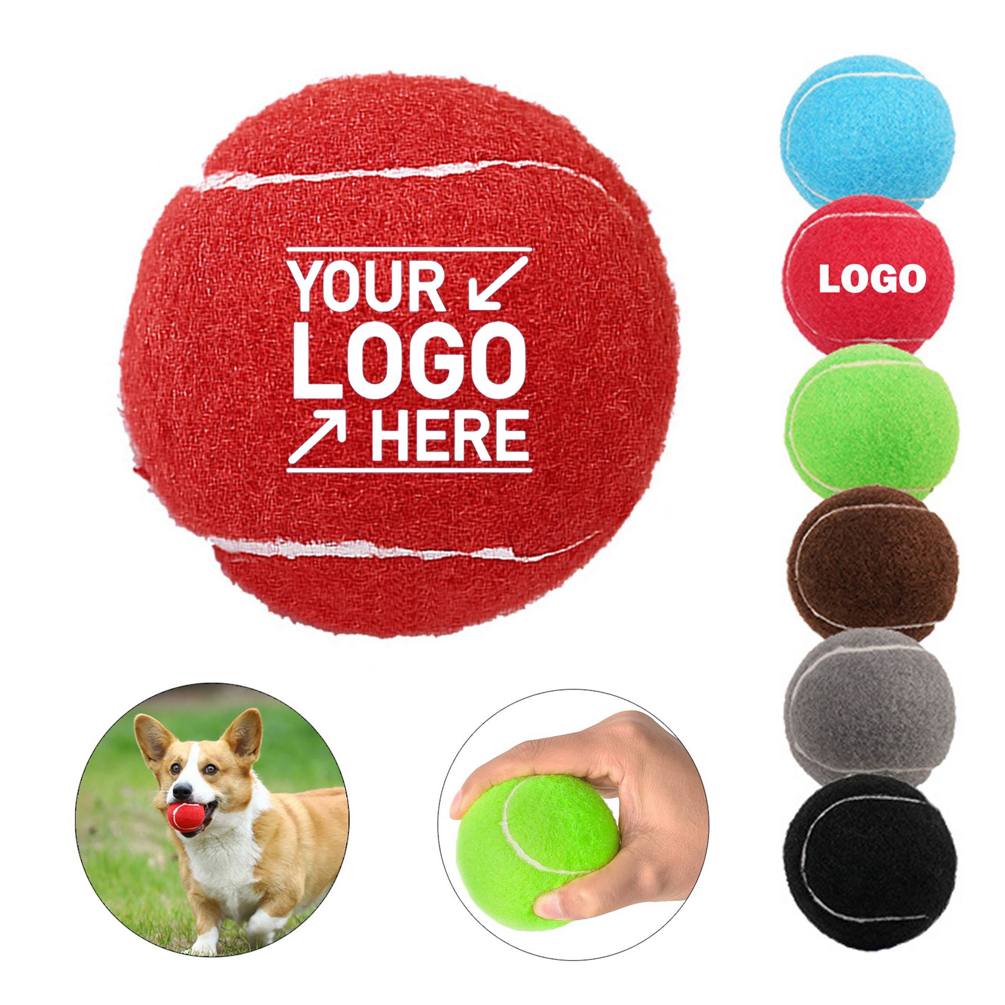 Durable Pet Fetch Toy Tennis Ball Outdoor Fun Dog Exercise 5