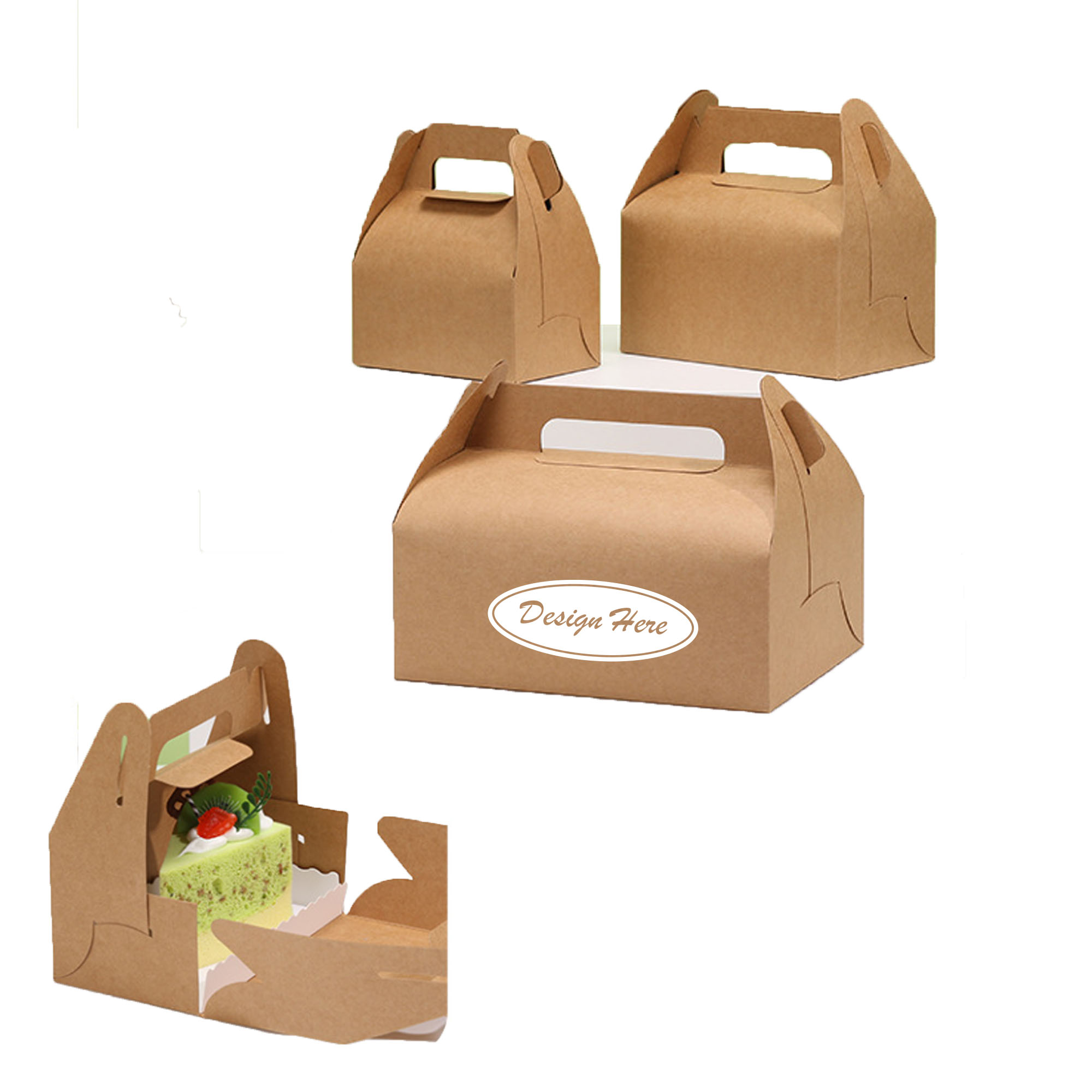 Kraft Paper Bakery Cake Packaging Box 2