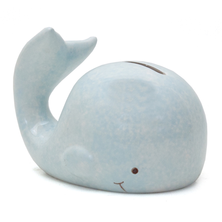 Whale - Unique Mini Hand Painted Ceramic Bank 5