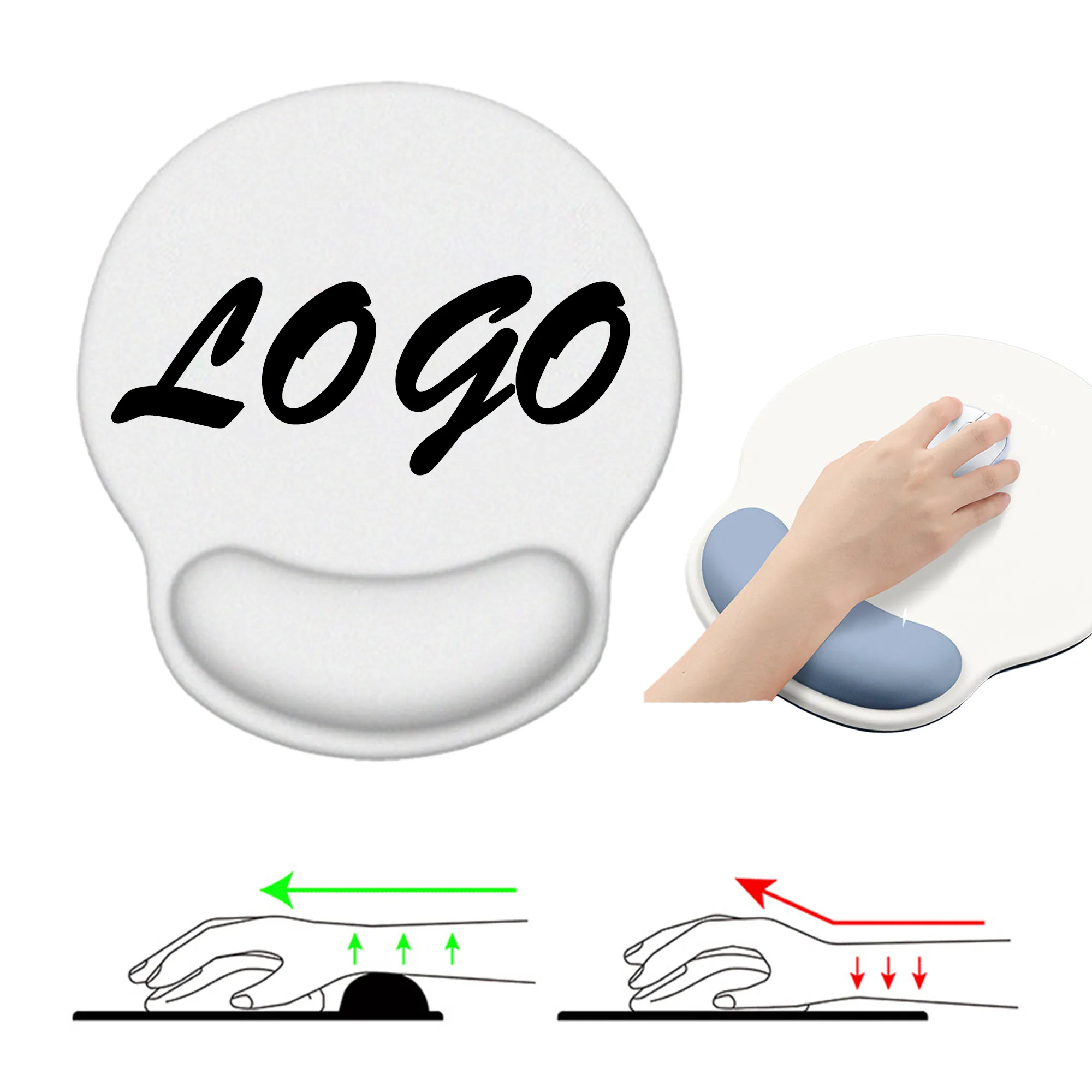 MOQ 30 Silicone Mouse Wrist Support Pad