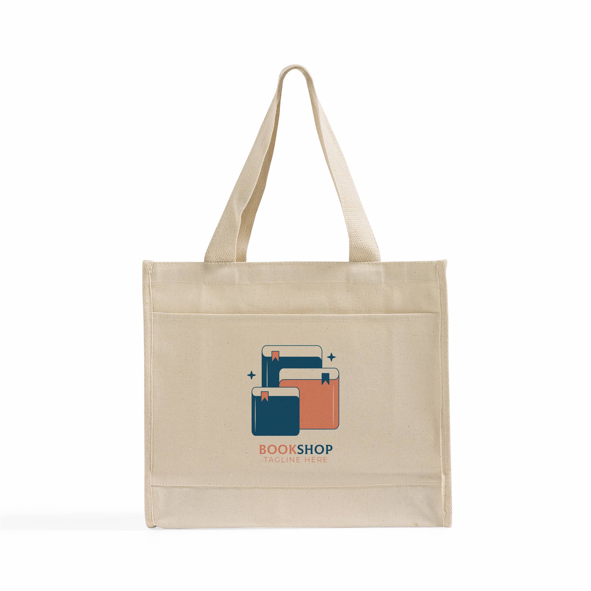 Color-Trim Canvas Tote Bag, custom tote bag with logo imprint 7