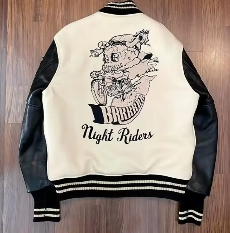 High-End Custom Genuine or Vegan Leather Varsity Letterman and Leather Jackets 8