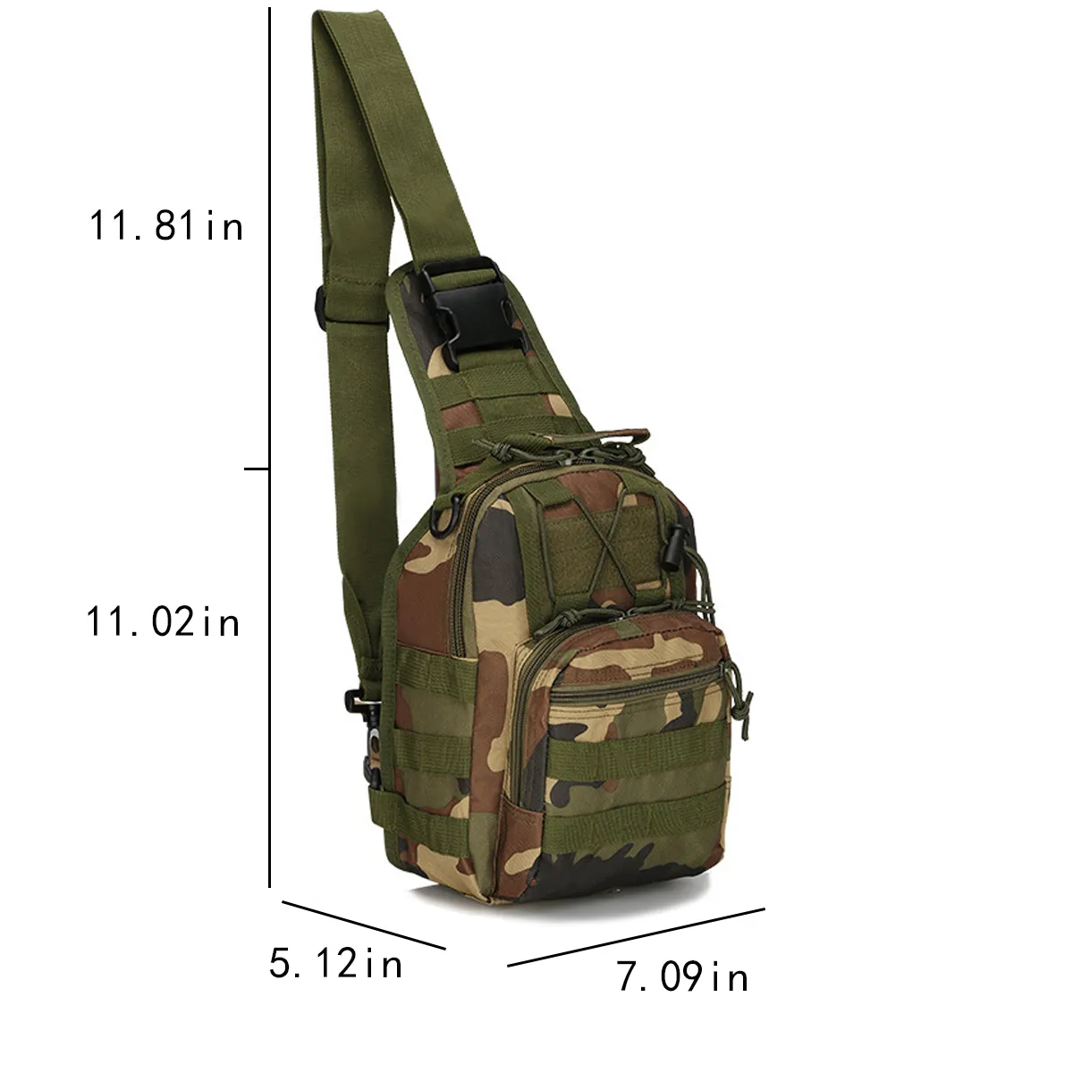 Compact Sling Shoulder Bag for Range Travel Hiking Sports 5